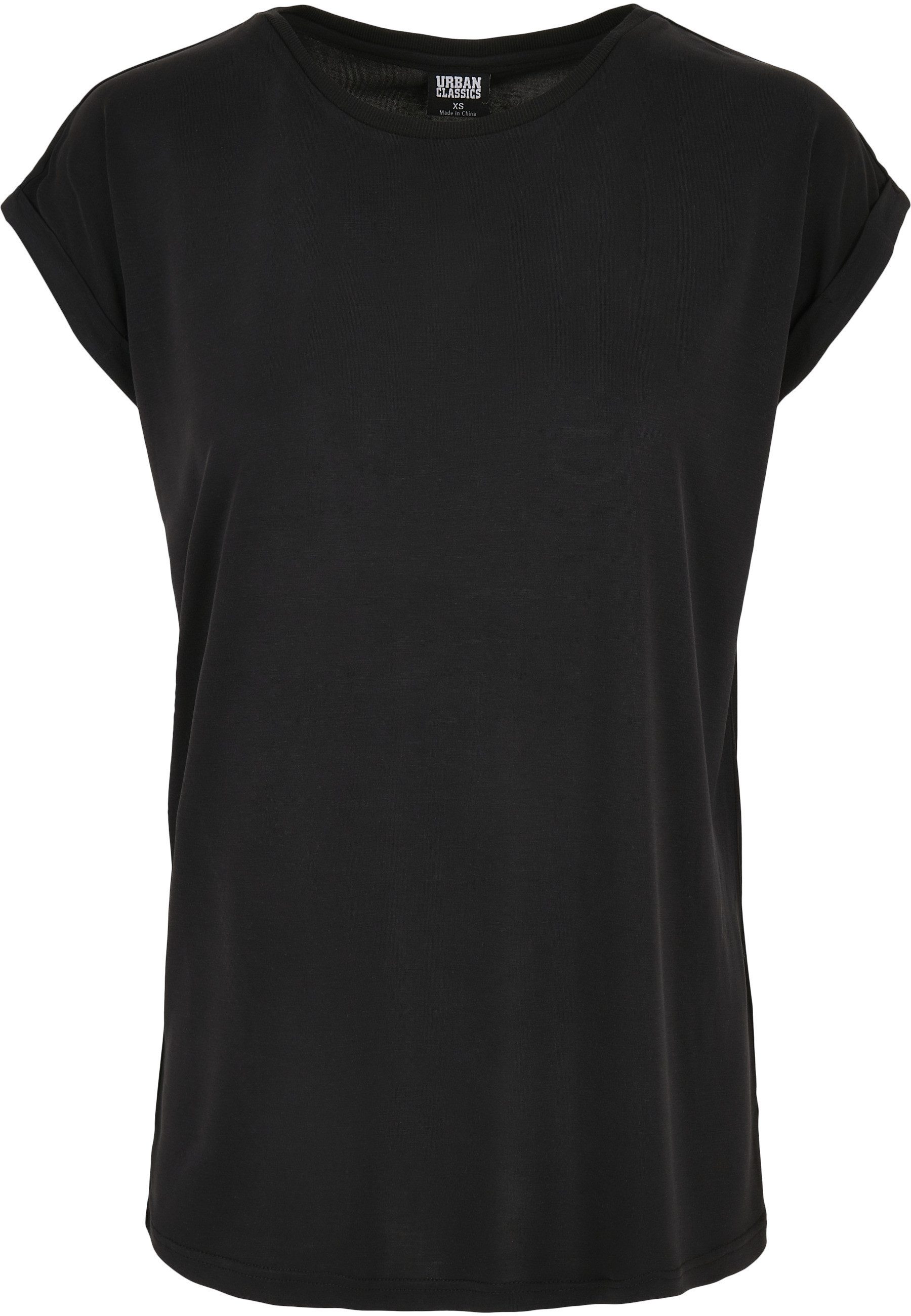 Kurzarmshirt Urban Classics Damen Ladies Modal Extended Shoulder Tee