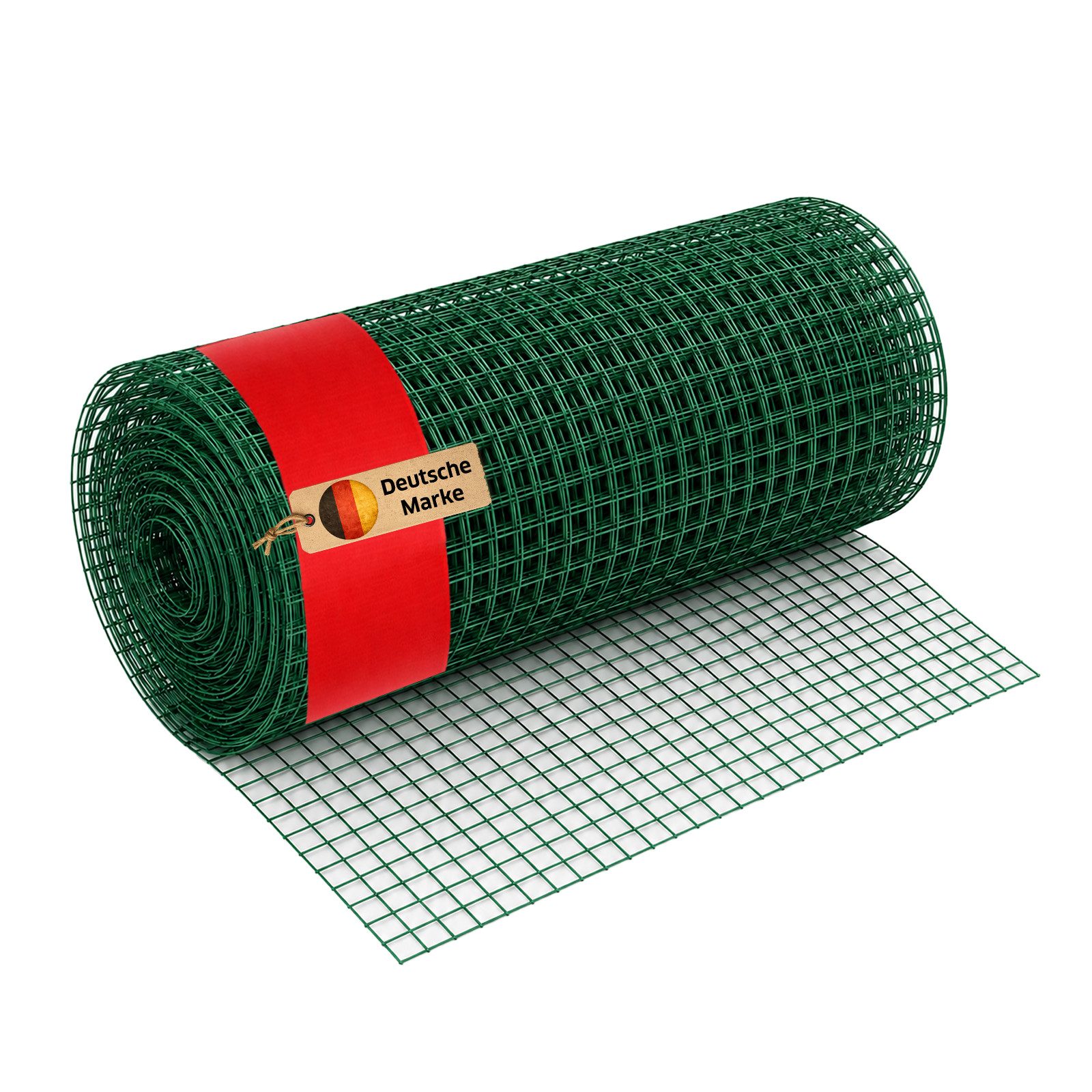 NOOR Maschendrahtzaun Drahtgitter - Pflanzenschutz in verschiedenen Größen und Maschenweiten, Robuster Drahtzaun - flexibel einsetzbar für Garten & Tierbereiche