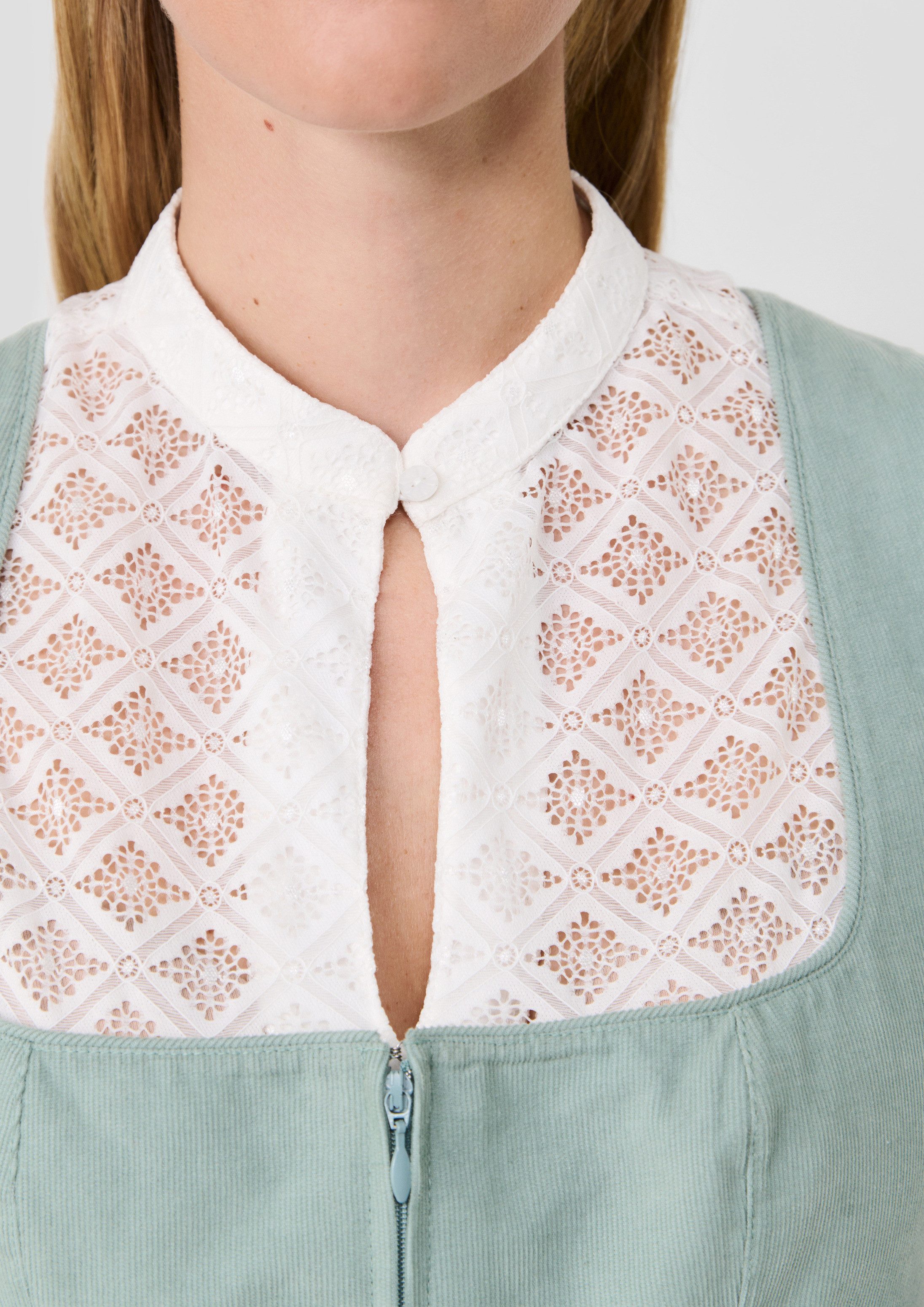 s.Oliver Kurzarmbluse Bluse Dirndlbluse