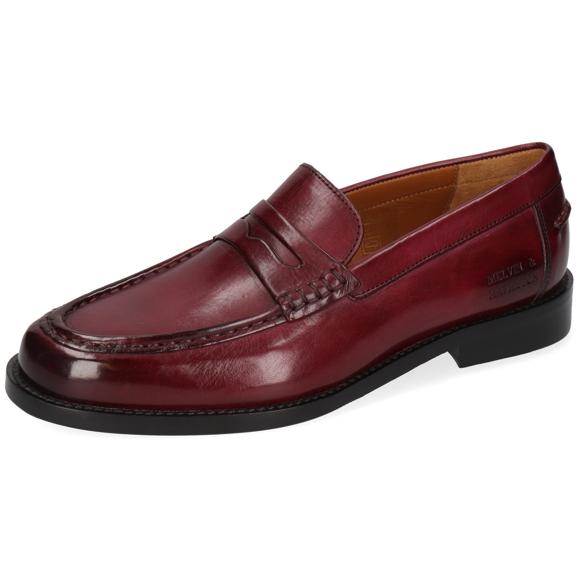 Melvin & Hamilton Gianna 23 Leder-Loafers für Damen Loafer Flache Absätze, Echtes Leder, Vegetabile Gerbung