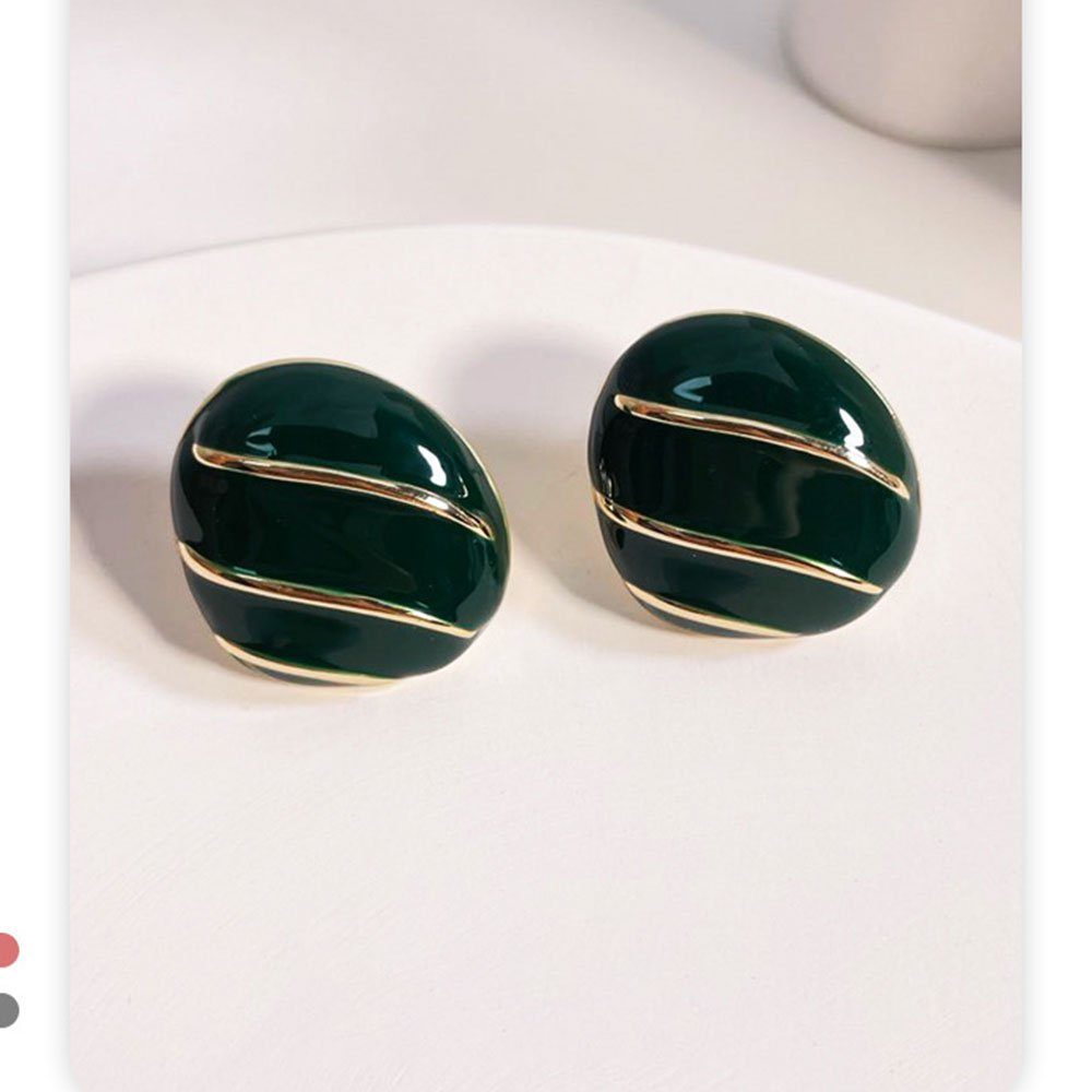 AUzzO~ Ohrstecker EleganteEinfachheit Grün Vintage Paar Paar für Ohrringe Damen Ohrhänger Schmuck