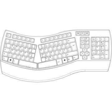 Perixx USB Tastatur Tastatur (Ergonomisch)