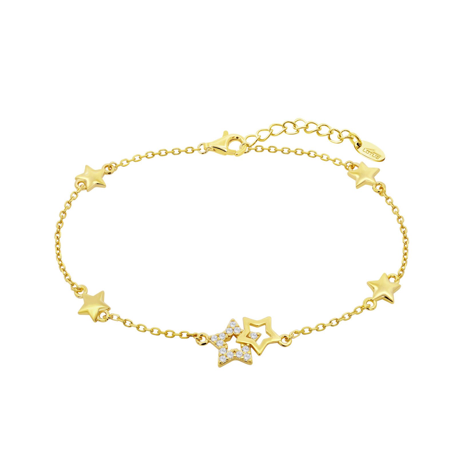 Armband LP3177-2/2 Armkette Mystic Sterne Zirkonia vergoldet 16+2,5 cm