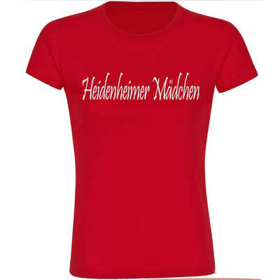 multifanshop T-Shirt Kinder Heidenheim - Heidenheimer Mädchen - Boy Girl