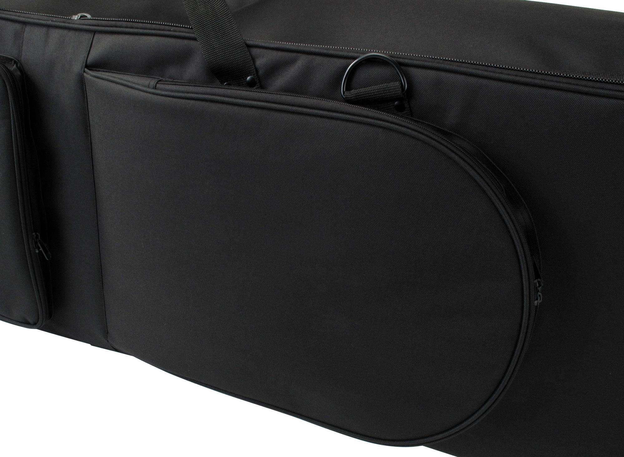 Classic Cantabile Piano-Transporttasche Keyboardtasche mit Rollen - Innenmaße: 115 x 46 x 16 cm