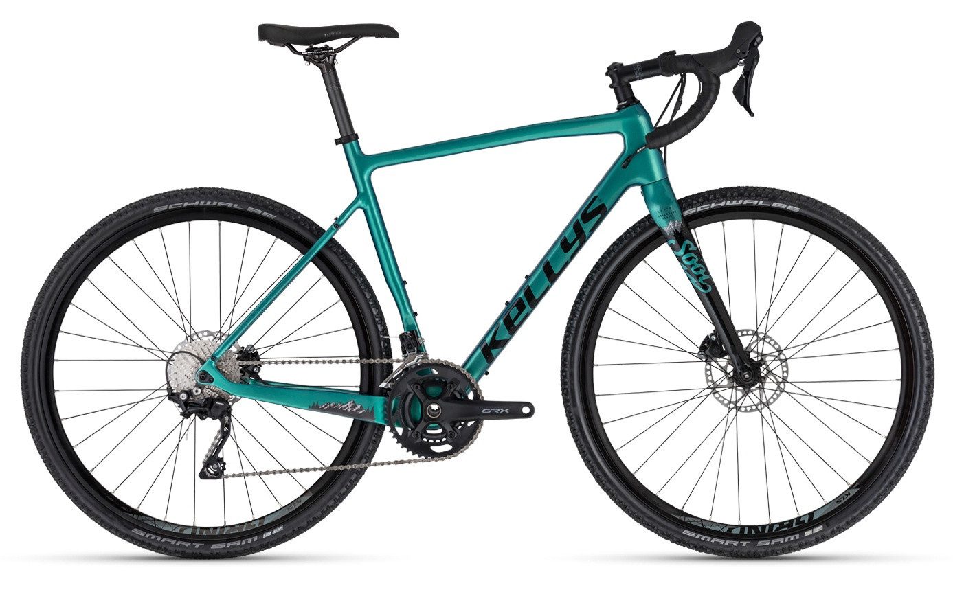 Kellys Gravelbike Gravelbike Soot 80 Teal 28" Diamant, 20 Gang Shimano SHIMANO GRX RX400 (direct mount) Schaltwerk