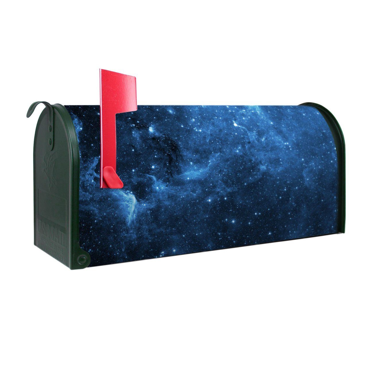 banjado Amerikanischer Briefkasten Mailbox Universum (Amerikanischer Briefkasten, original aus Mississippi USA), 22 x 17 x 51 cm