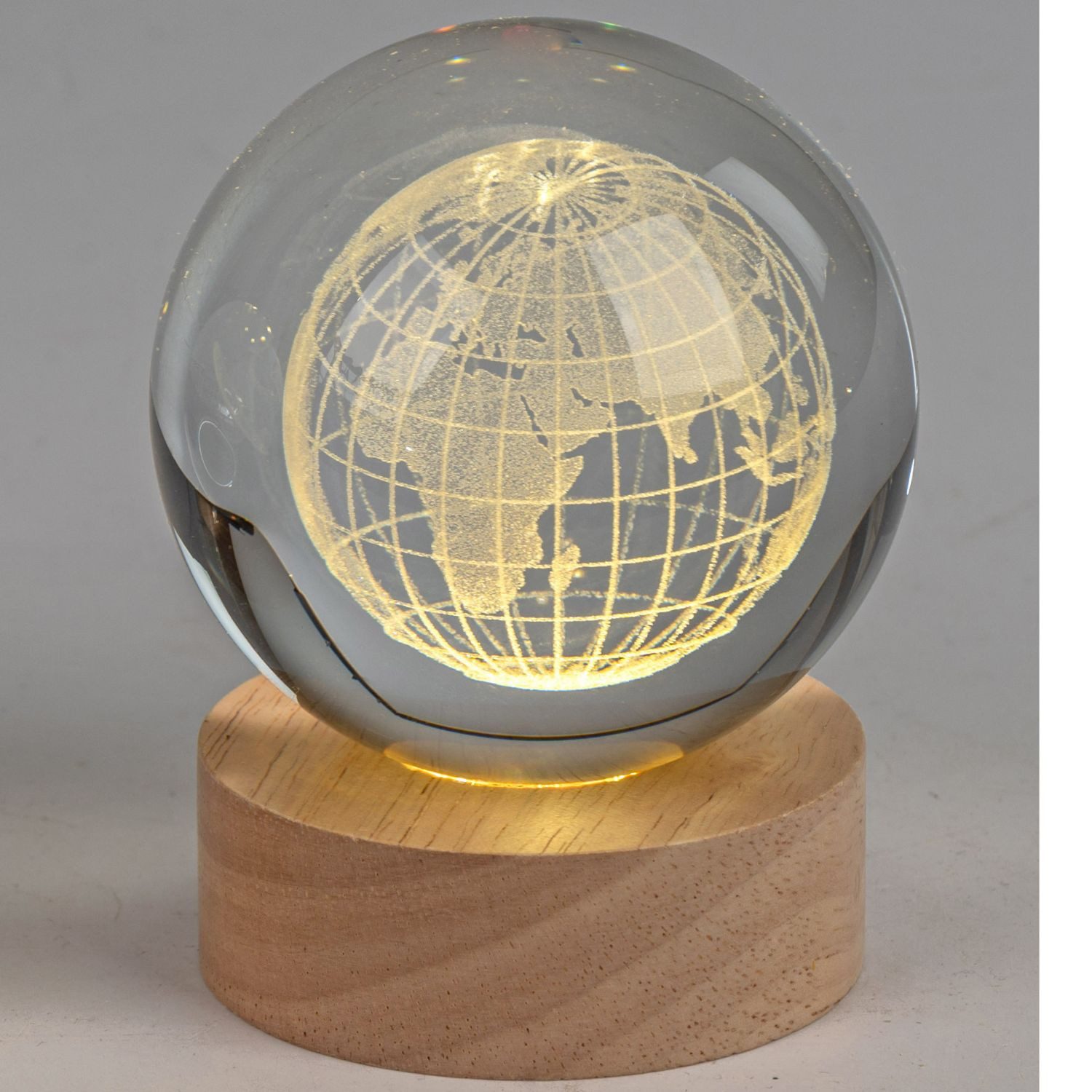 formano LED Tischleuchte Kristallkugel, LED, Höhe: 10cm, Farbe: transparent, Motiv: Kristall