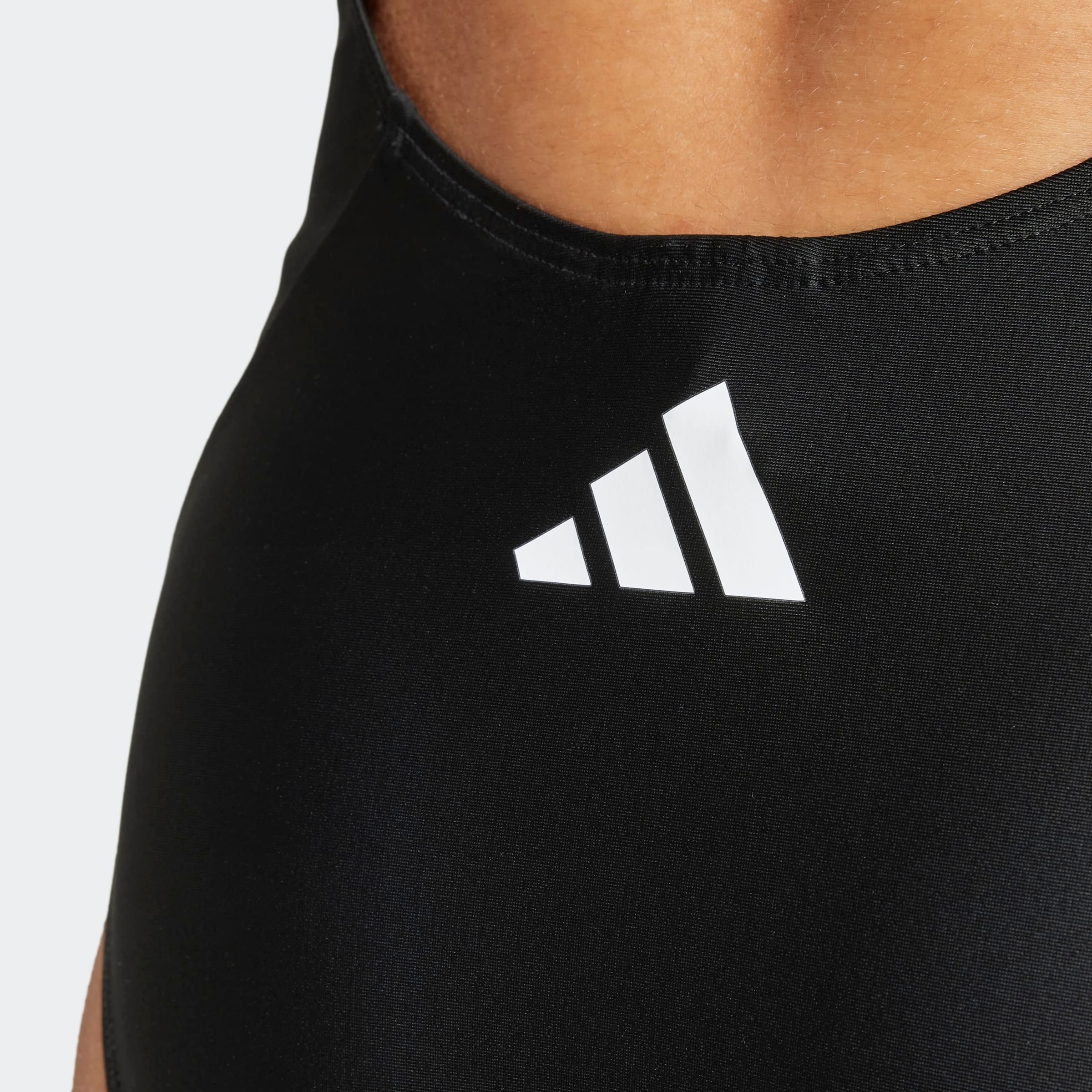 adidas Performance Badeanzug 3-STREIFEN V-BACK (1-St) sportlicher Schnitt, stretchiges, chlorresistentes Material