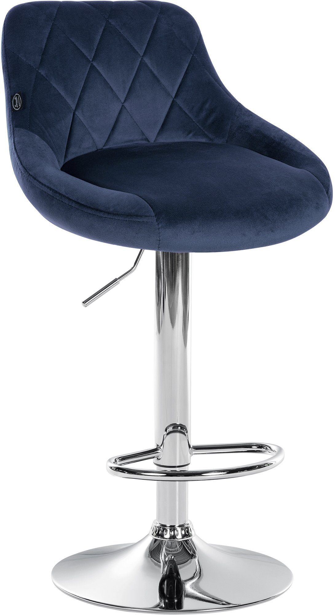 CLP Barhocker Lazio Samt (2er Set, 2 St., 2er), Barstuhl 360° drehbar