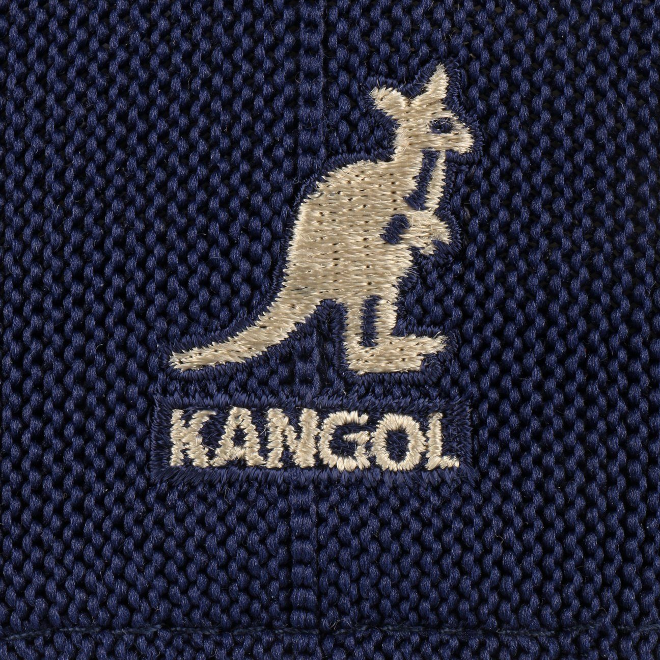 Kangol Flat Cap (1-St) Schiebermütze mit Schirm blau