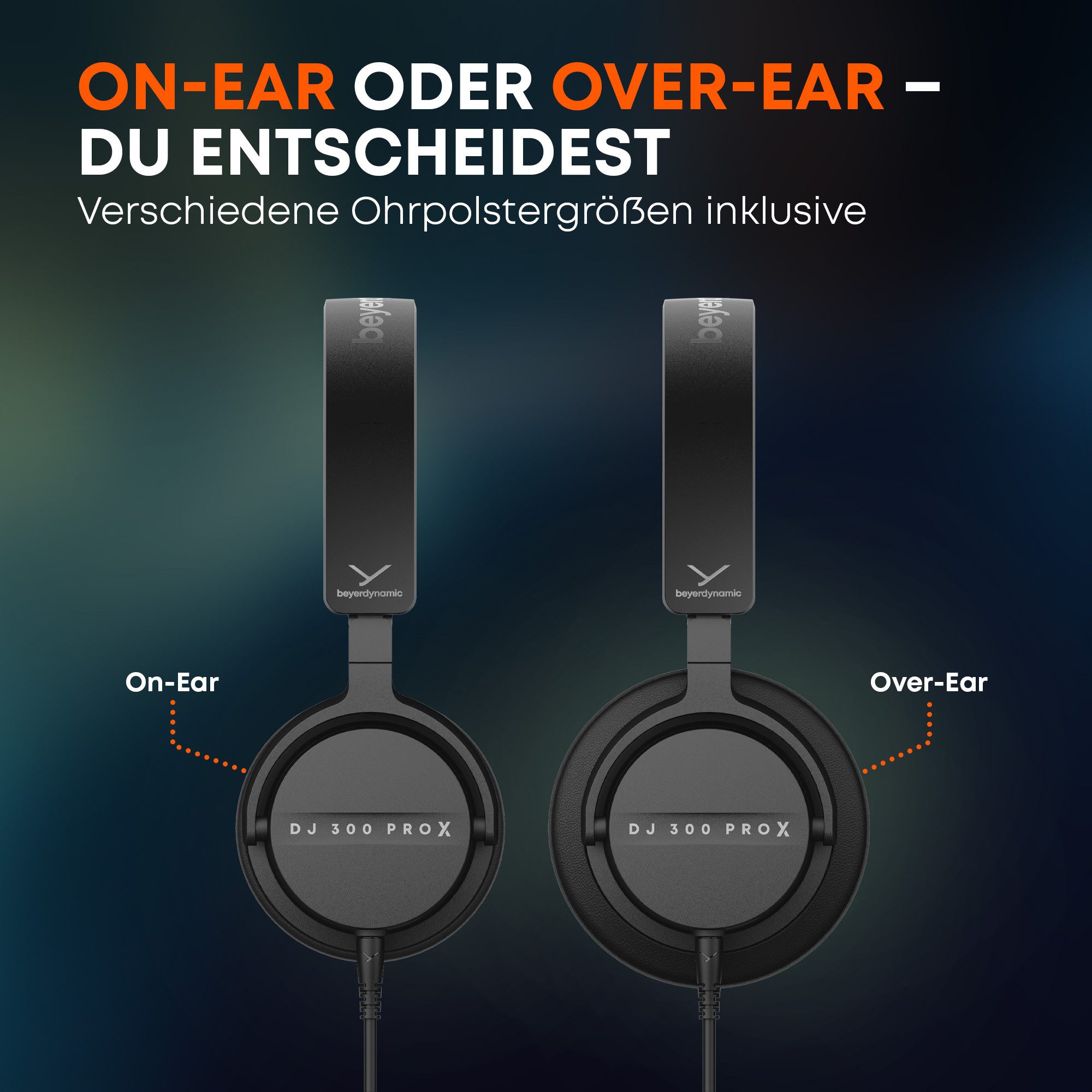 beyerdynamic DJ 300 PRO X DJ-Kopfhörer (Professioneller 2-in-1 DJ-Kopfhörer)