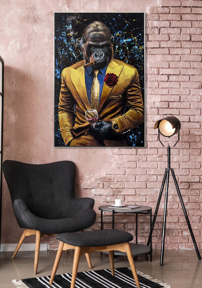 ArtUniverse Gemälde Gorilla Gentleman 82,5x122,5 cm, Gorilla Gentleman günstig online kaufen