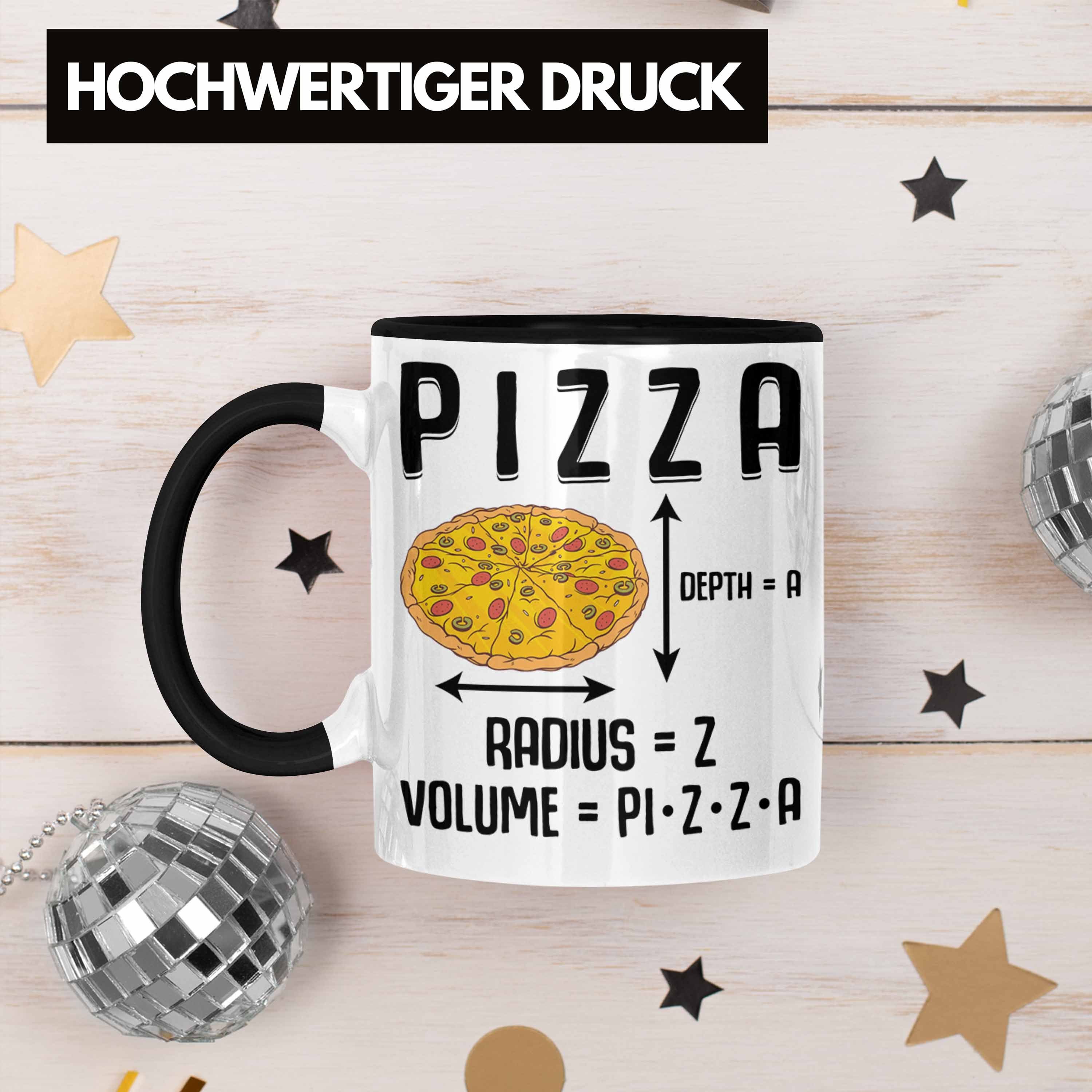 Pizzalover Pizza-Liebhaber Spruch Geschenkidee Lustige Trendation Trendation Geschenk Tasse - Tasse Schwarz Pizza