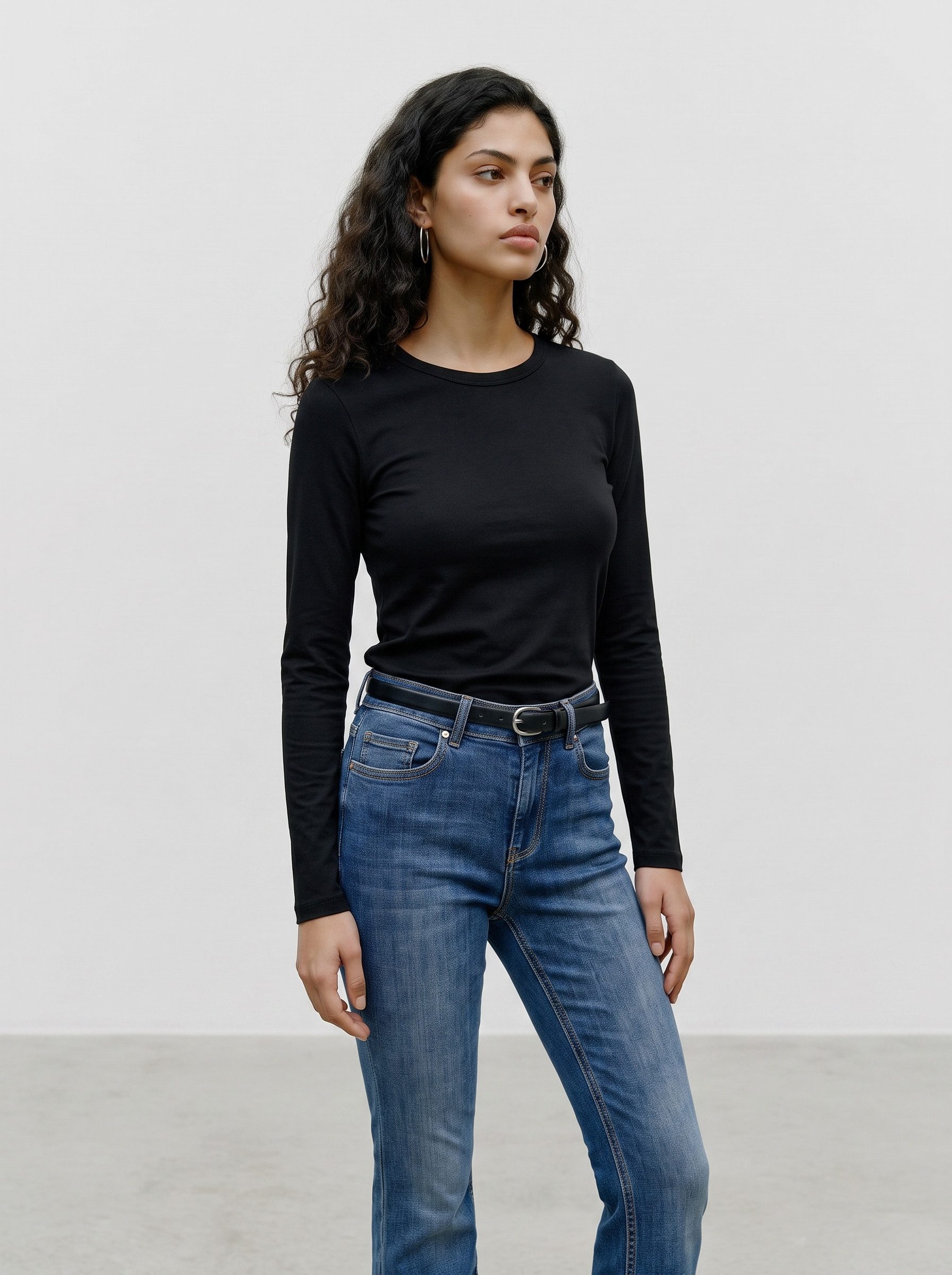 Vero Moda Langarmshirt VMADA LS TOP JRS NOOS Materialmix, regular fit