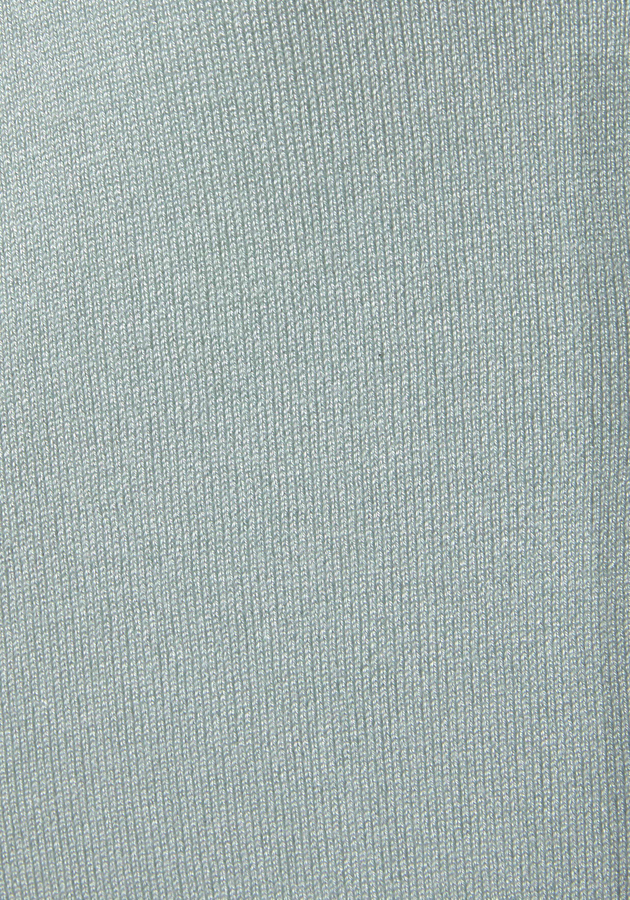 Vivance Kurzarmpullover mit Knopfleiste, beidseitig tragbar, hellgrün Feinstrickqualität 3/4-Pullover