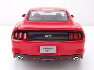 Maisto® Modellauto Ford Mustang GT 2015 rot Modellauto 1:18 Maisto, Maßstab 1:18