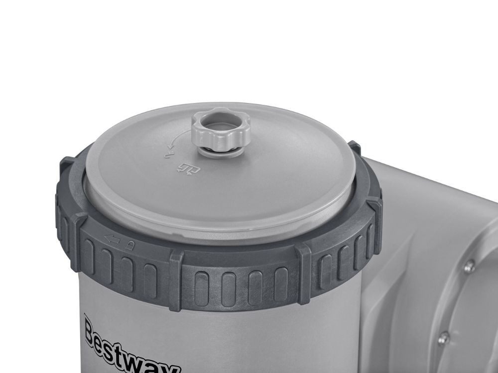 Bestway Filterpumpe Poolpumpe, Kartuschenpumpe, Poolfilterpumpe (Schläuche, Verbindungsstücke), auswechselbare Kartuschenfilter oder Filterbälle (je nach Modell)