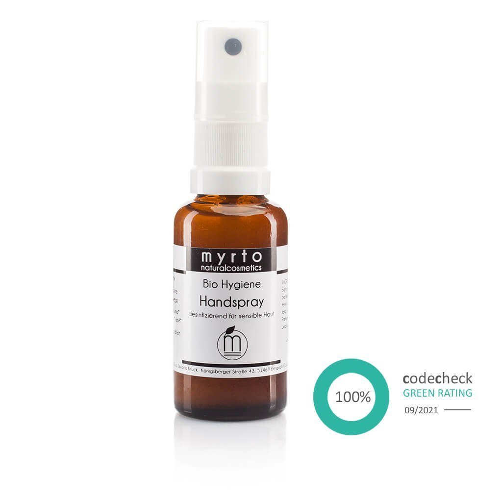 Betain - desinfizierend Haut, für Naturkosmetik Körperspray reinem mit Vergällungsmittel, ohne Alkohol, myrto hautpflegend Hygiene Handspray Gesichts- sensible Bio mit und schützend und