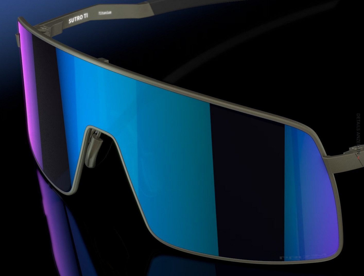 Oakley Sonnenbrille Sutro ti (Glasfarbe: Prizm sapphire) Satin lead - 1 Brille mit
