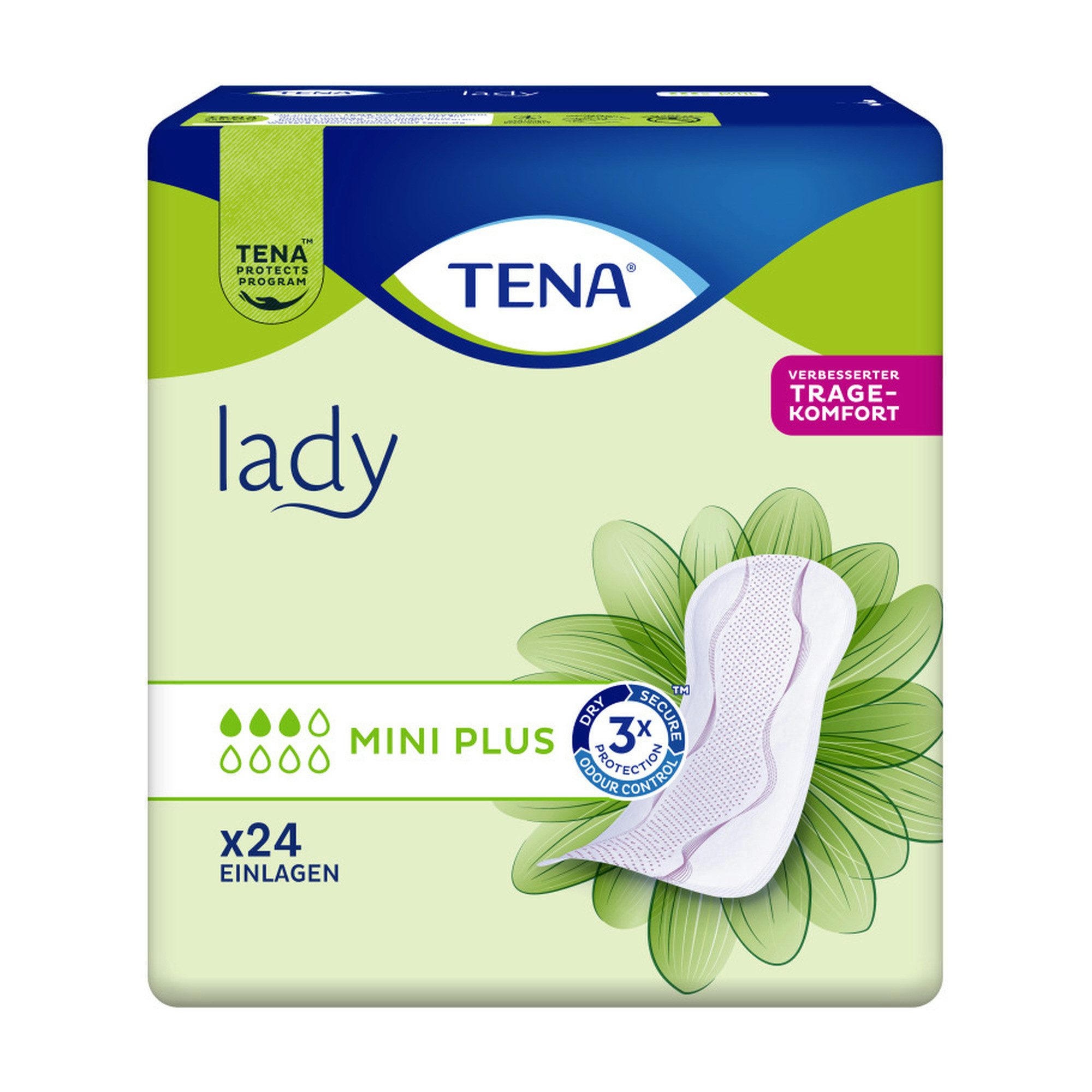 TENA Inkontinenz-Einlage TENA Lady Mini Plus - Inkontinenzeinlage, 24-St.