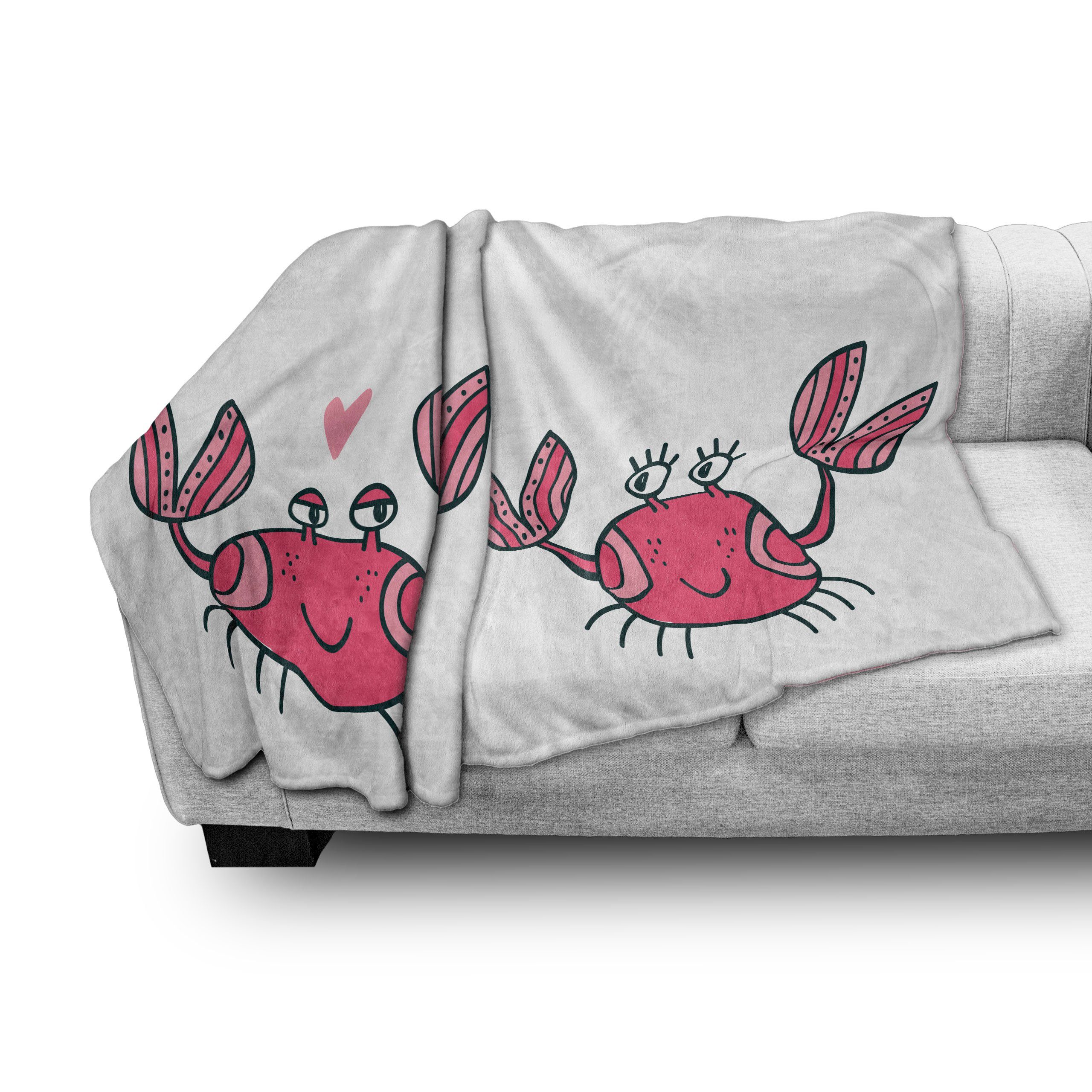 Crab Wohndecke Zitat Funky Gemütlicher und Paar- Plüsch Herz den Außenbereich, Innen- Abakuhaus, für und