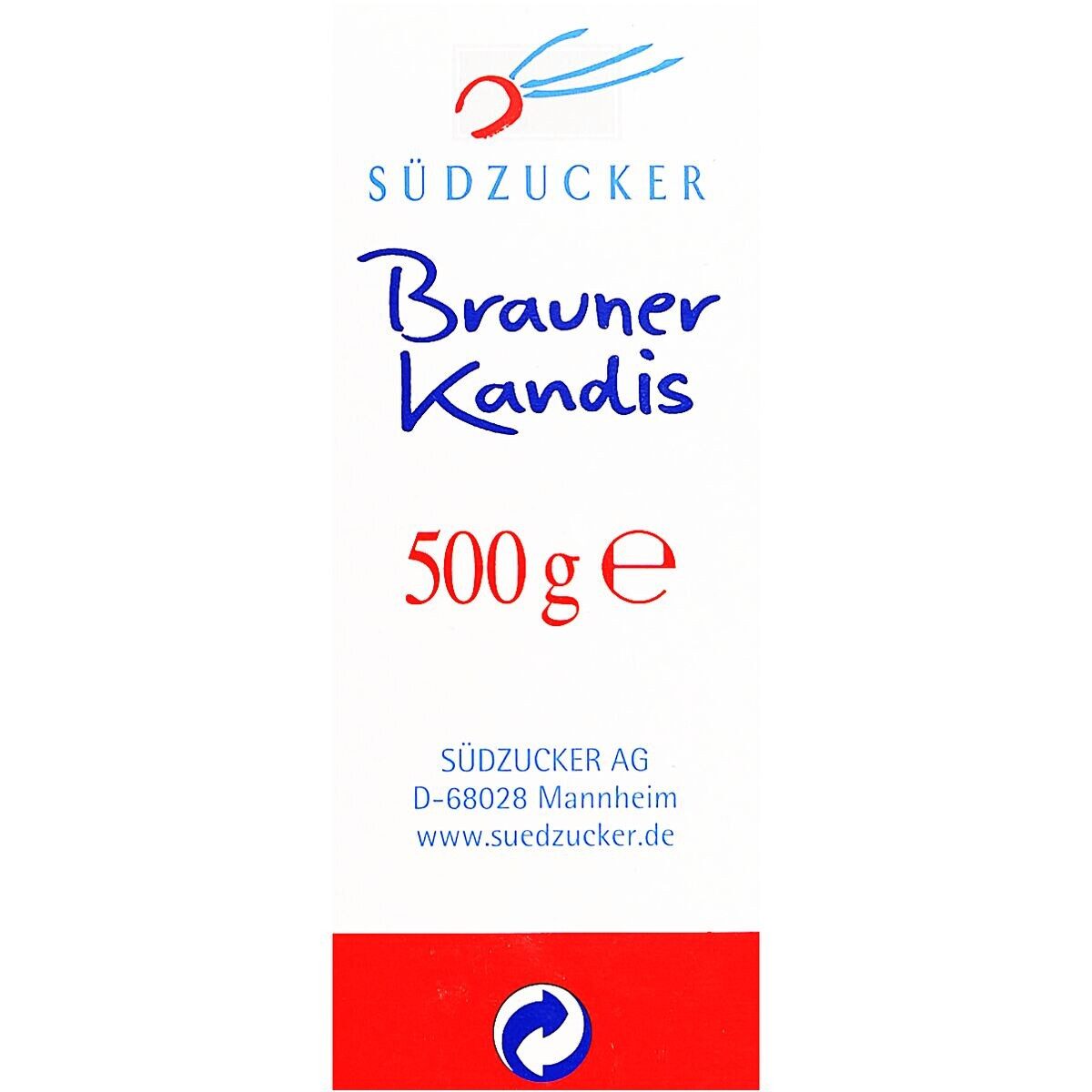SUEDZUCKER Zucker Brauner Kandis, 500 g