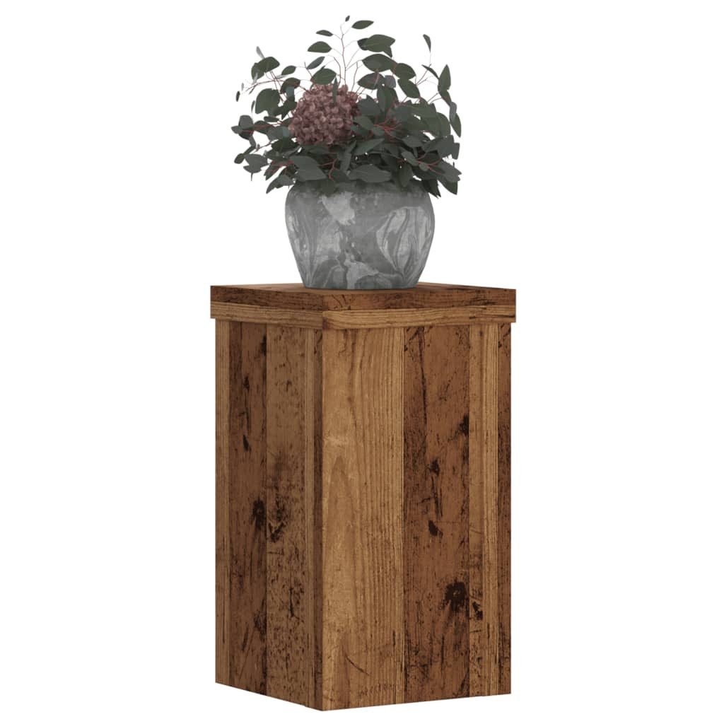 vidaXL Blumenständer Pflanzenständer 2 Stk. Altholz-Optik günstig online kaufen
