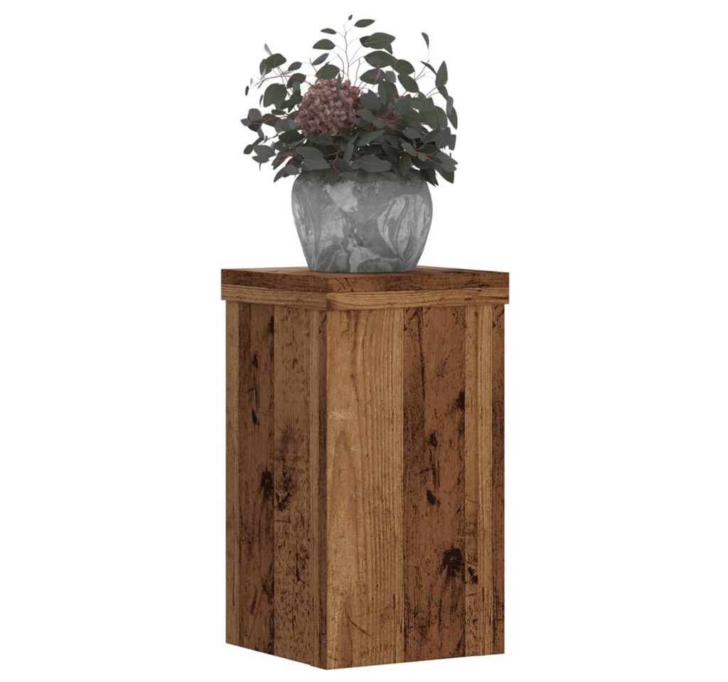 Thumbnail - vidaXL Blumenständer Pflanzenständer 2 Stk. Altholz-Optik 10x10x18 cm Holzwerkstoff (2 St)