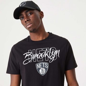 New Era Print-Shirt New Era NBA BROOKLYN NETS Script Tee T-Shirt NEU/OVP