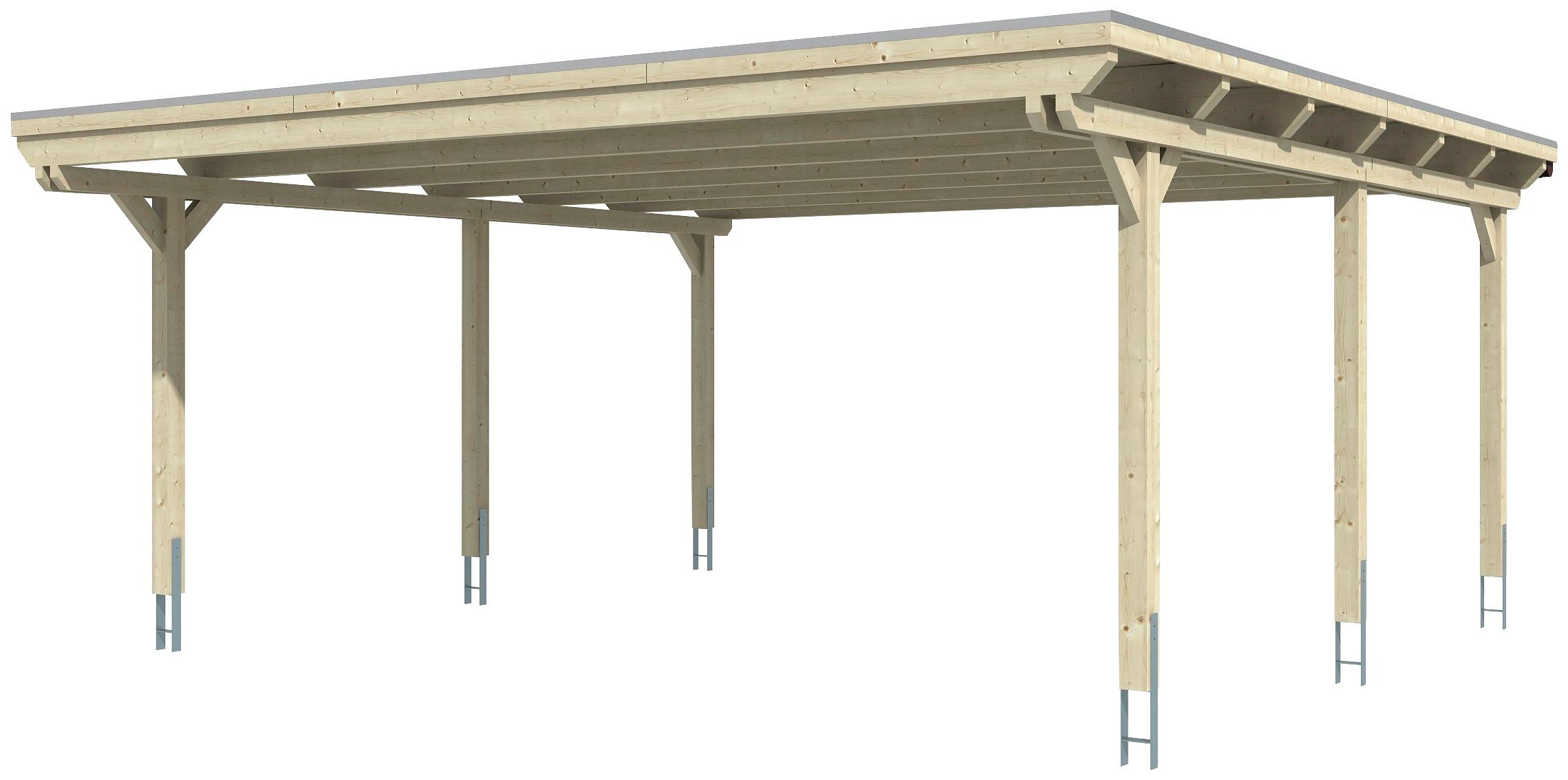 Skanholz cm BxT: 613x604 cm, Emsland, 223 Doppelcarport Einfahrtshöhe