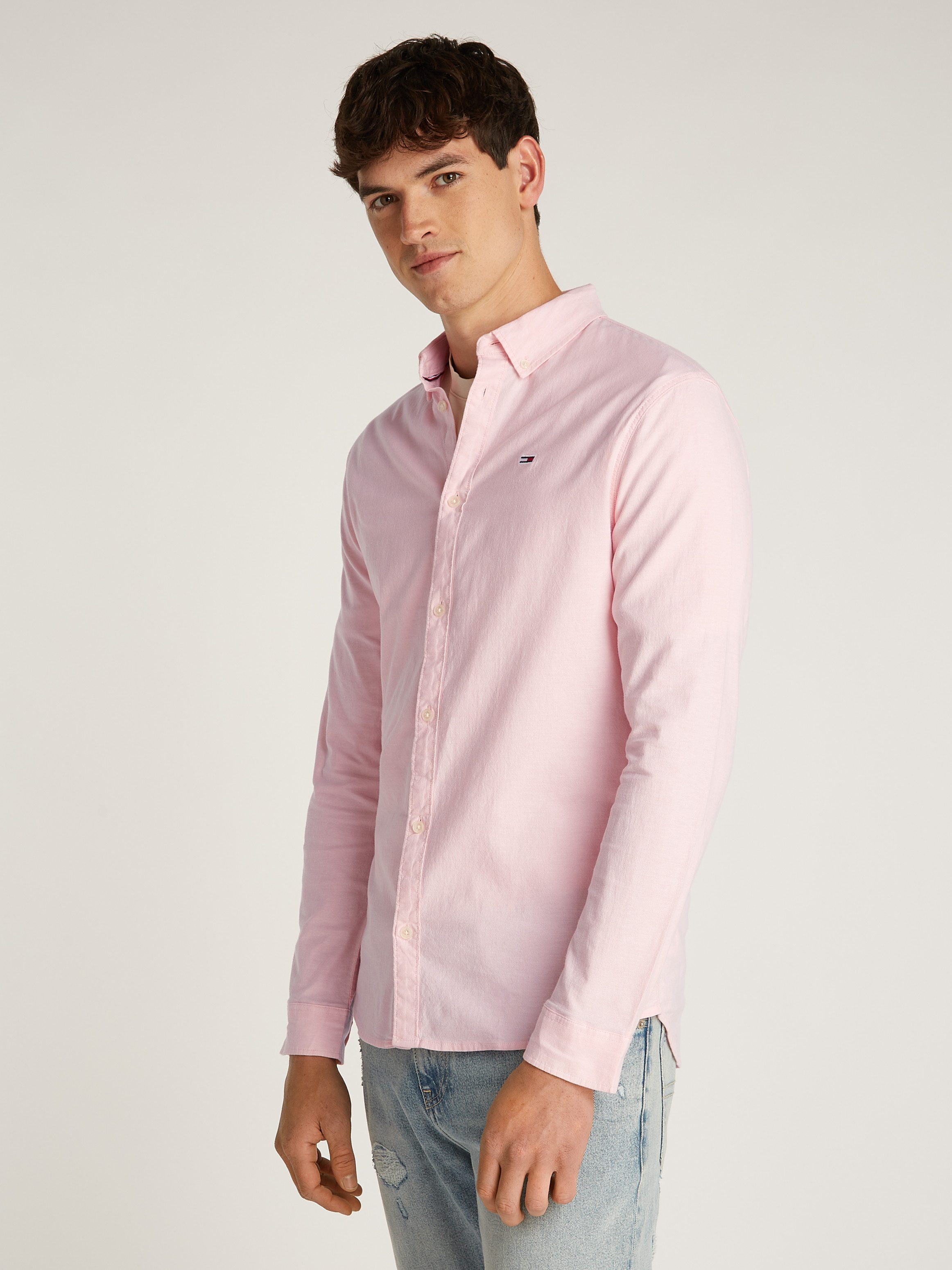 Tommy Jeans Langarmhemd TJM Slim Stretch günstig online kaufen