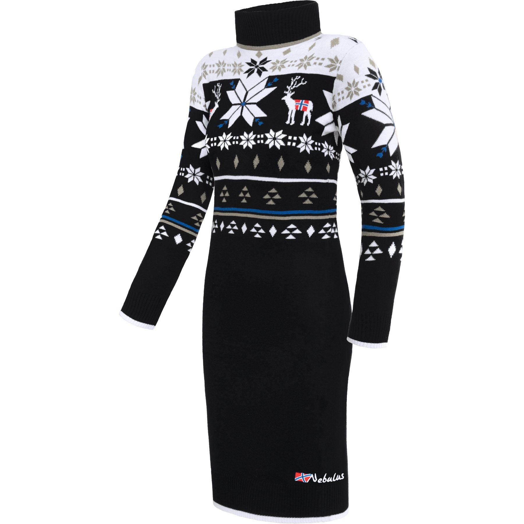 Nebulus Pullover & Shorts HIGH, P6201 - Damen, schwarz-weiß, L/40