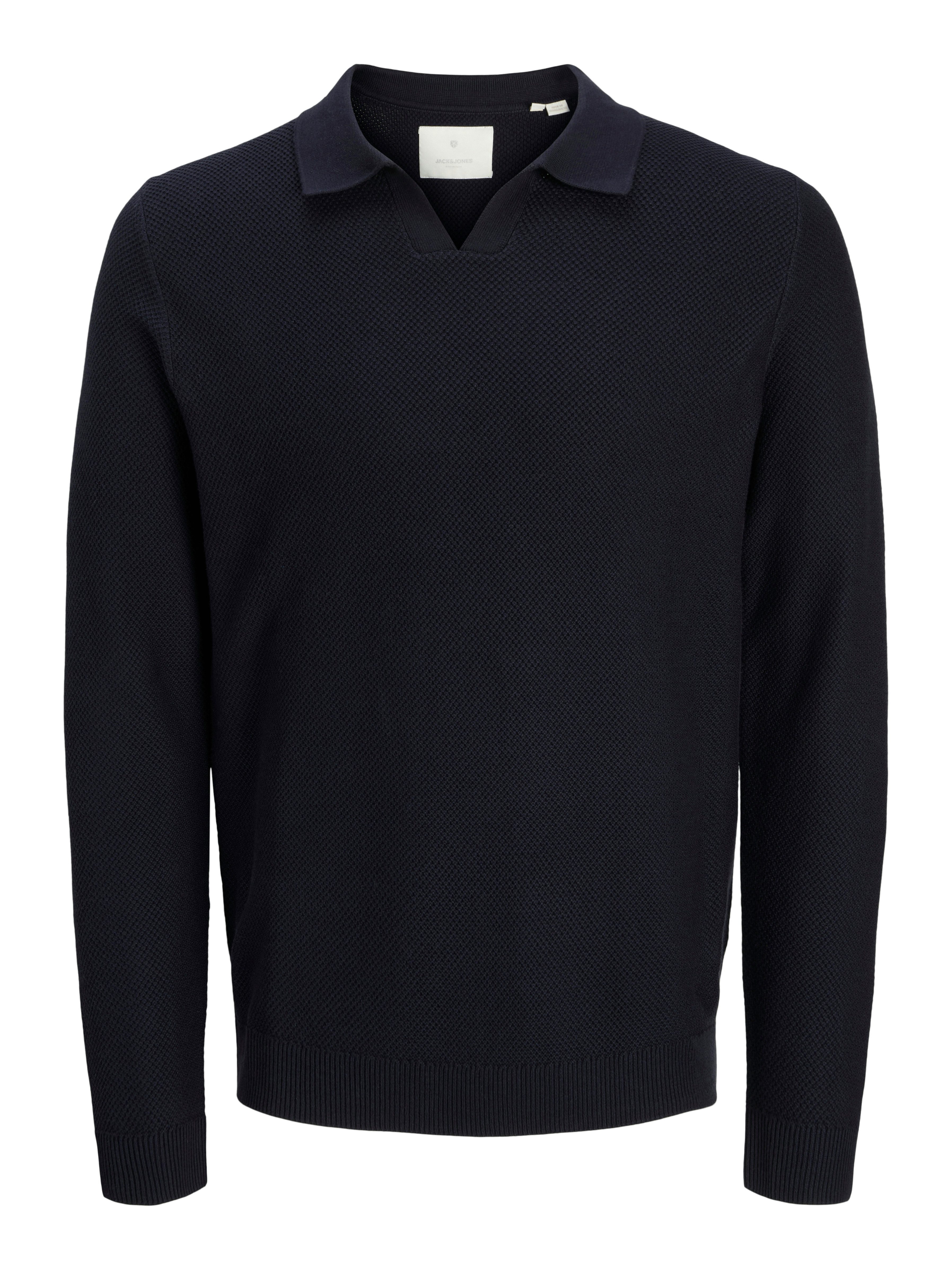 Polokragenpullover JPRBLAEASTON KNIT SPLIT NECK LS SN