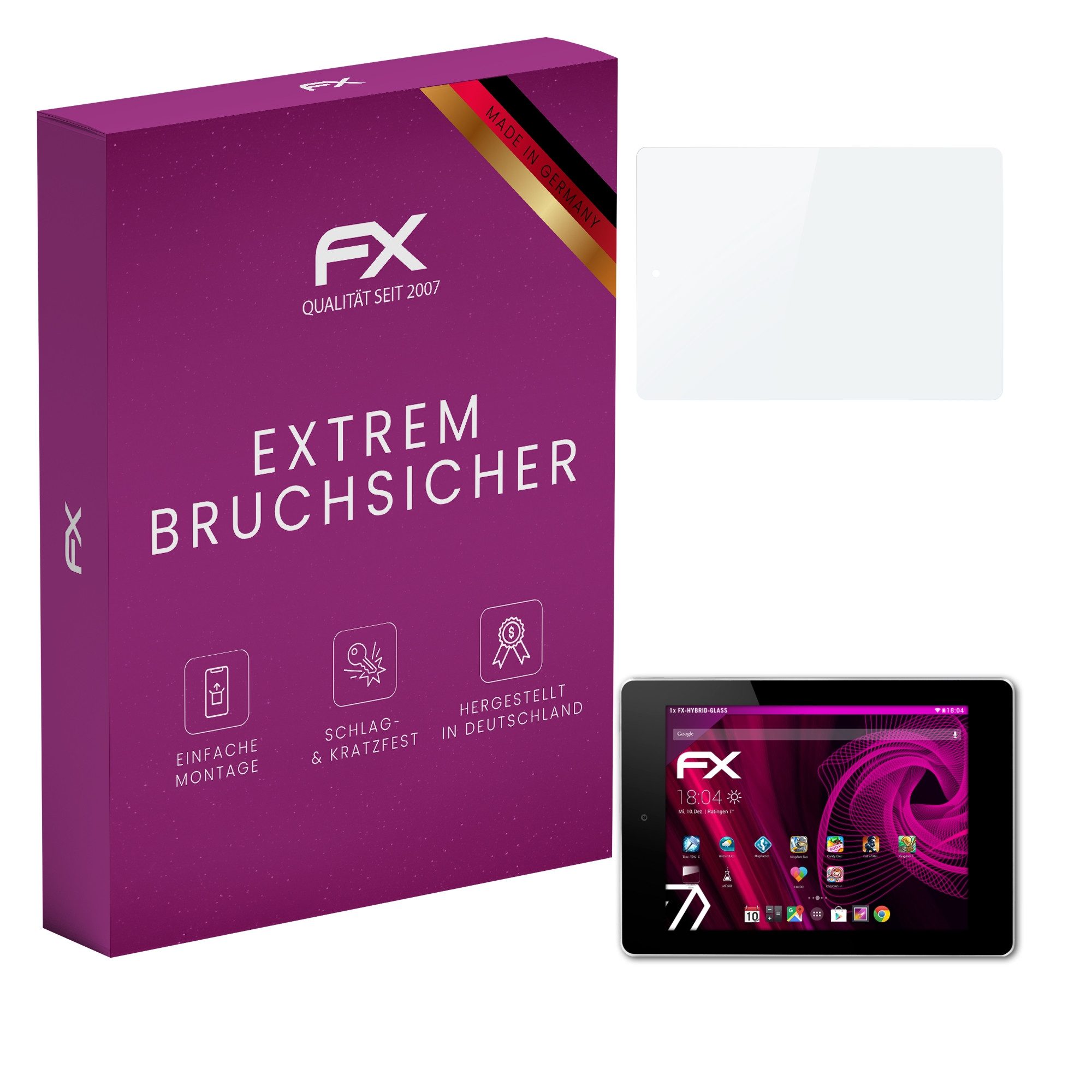 Schutzfolie Panzerglasfolie für Acer Iconia A1-810