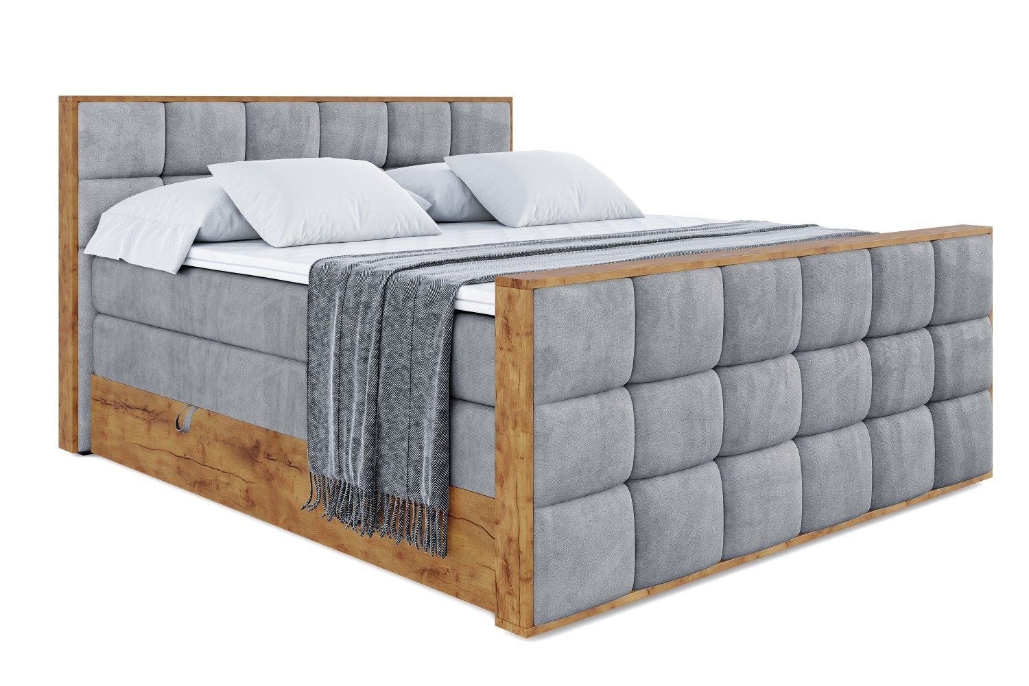 ALTDECOR Boxspringbett LOLLI2-Z KING (Multipocket-Matratze H4, günstig online kaufen