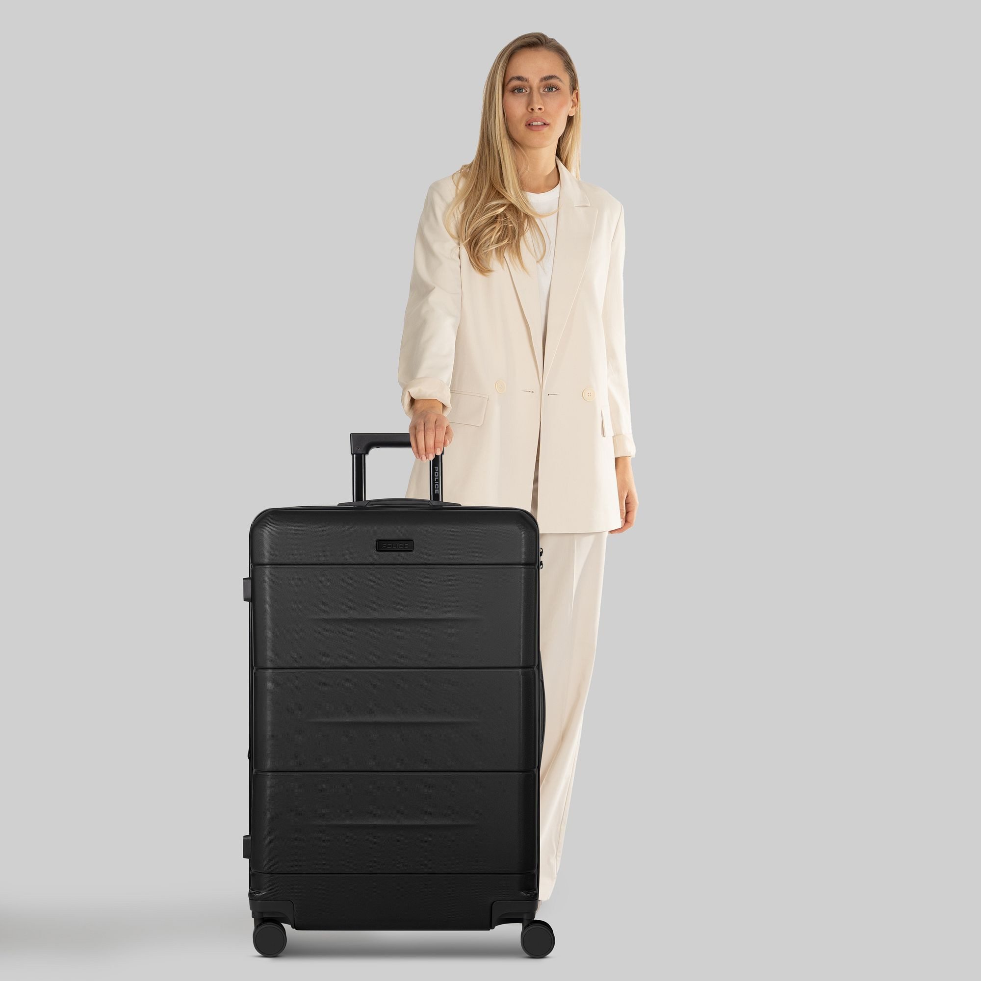 Police Hartschalen-Trolley London, 4 Rollen, ABS