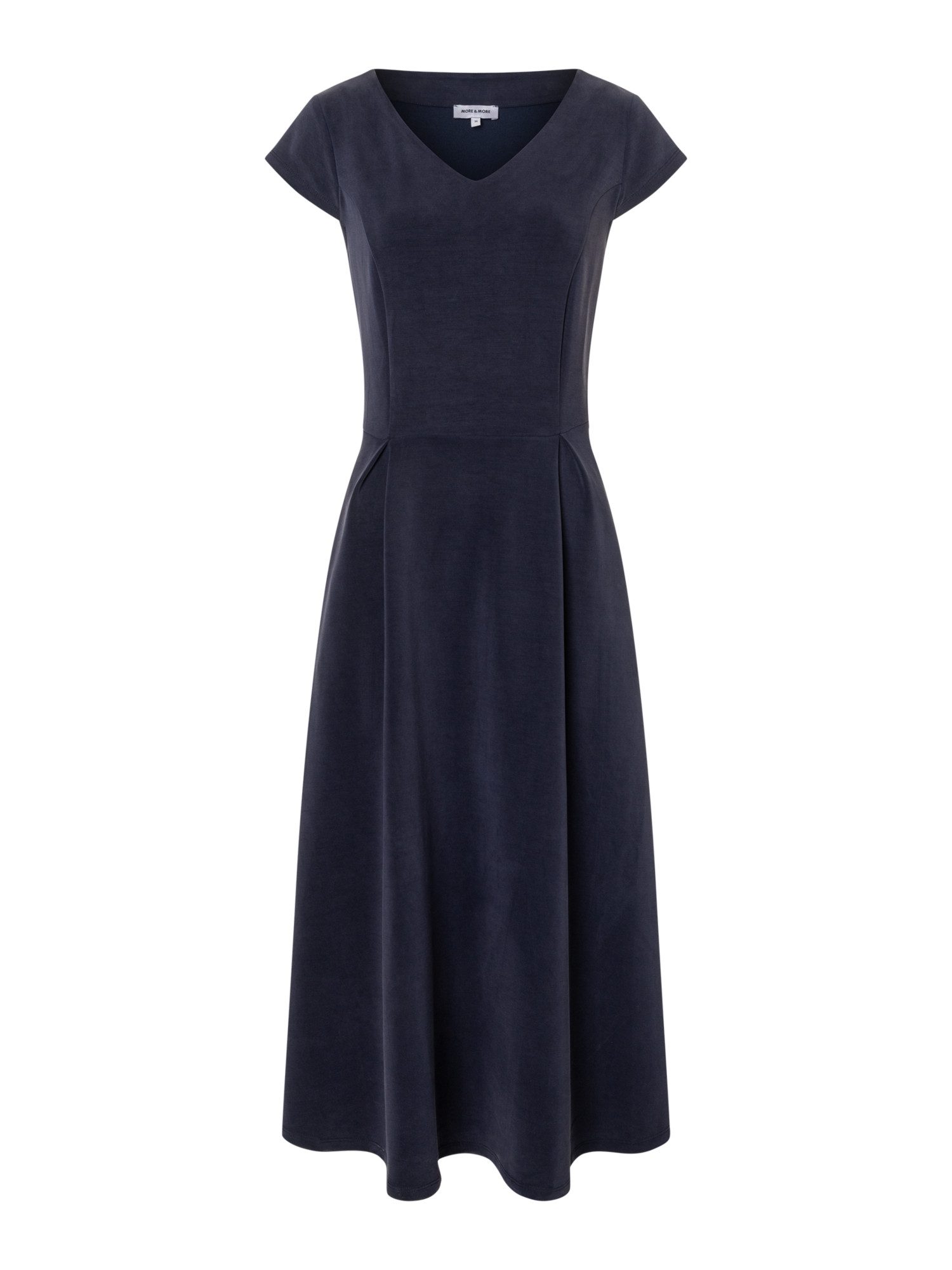 MORE&MORE Blusenkleid cleanes, figurumspielendes Maxikleid