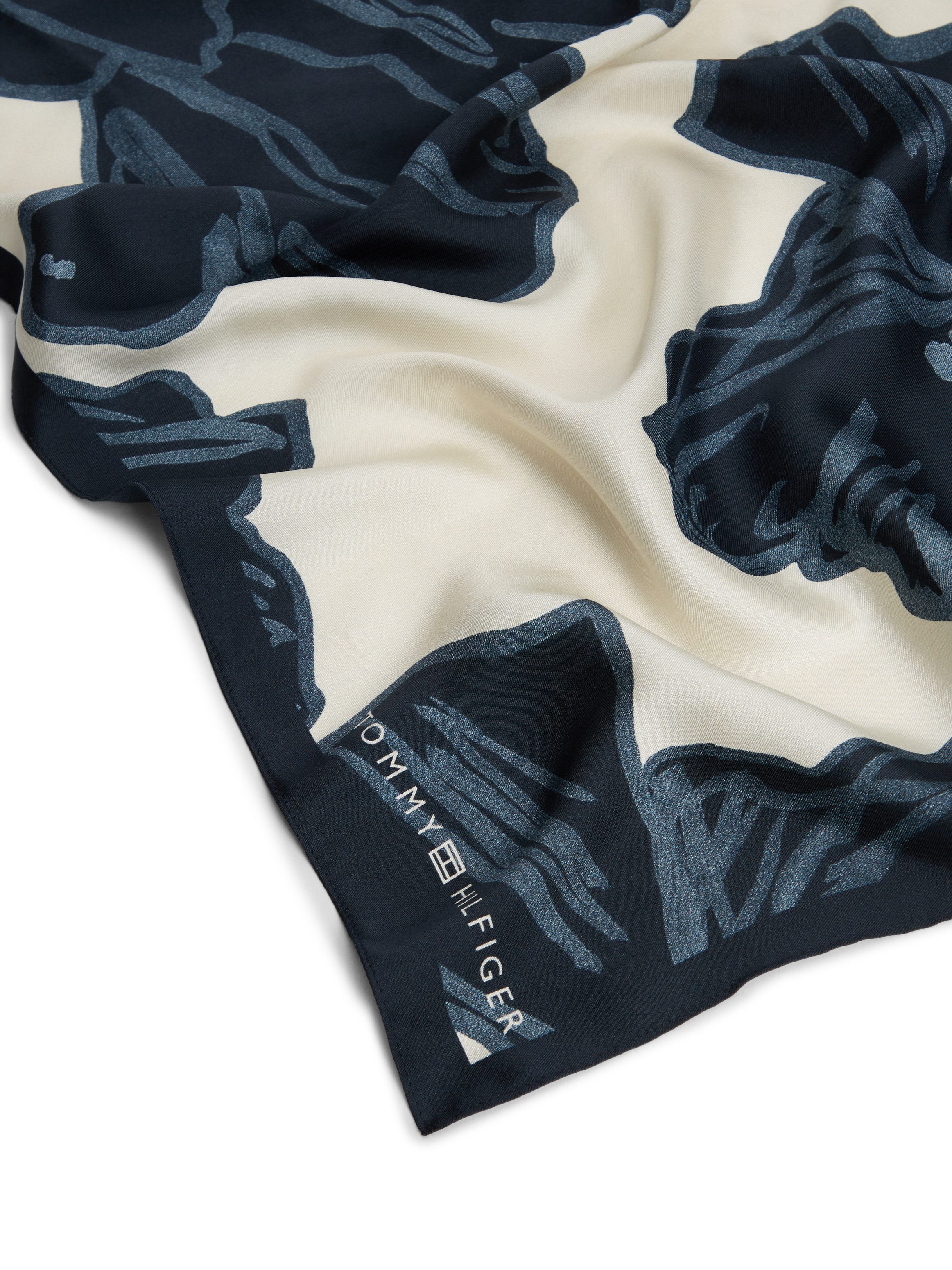 Tommy Hilfiger Seidentuch TH FLAG FLORAL SILK LARGE SQUARE