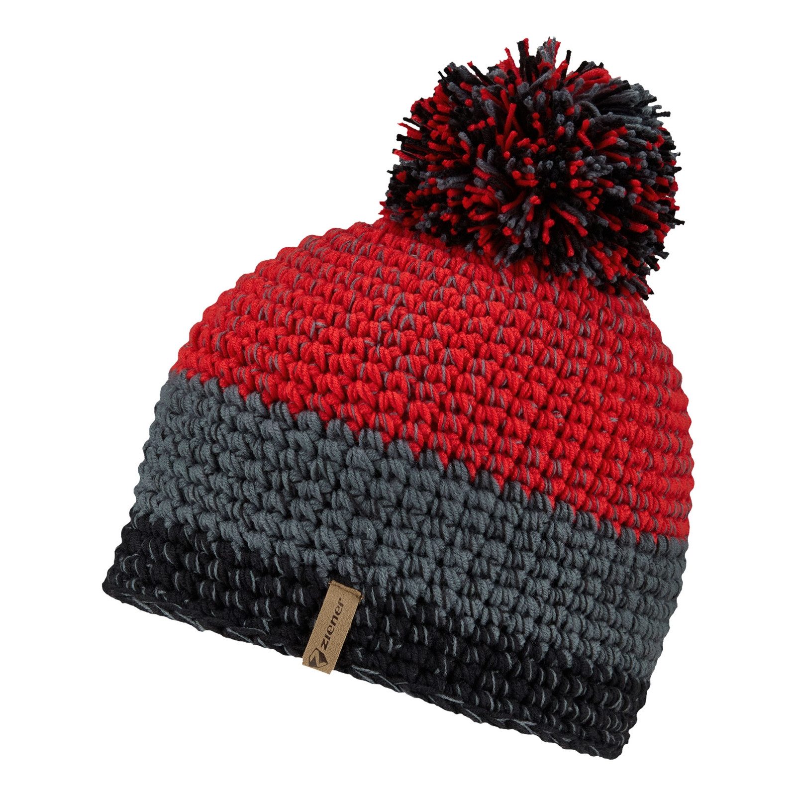 black. red