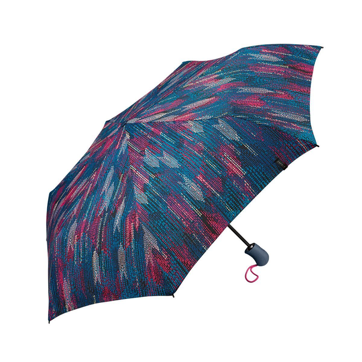 Esprit Taschenregenschirm Easymatic Auf-Zu Automatik blurred edges ocean