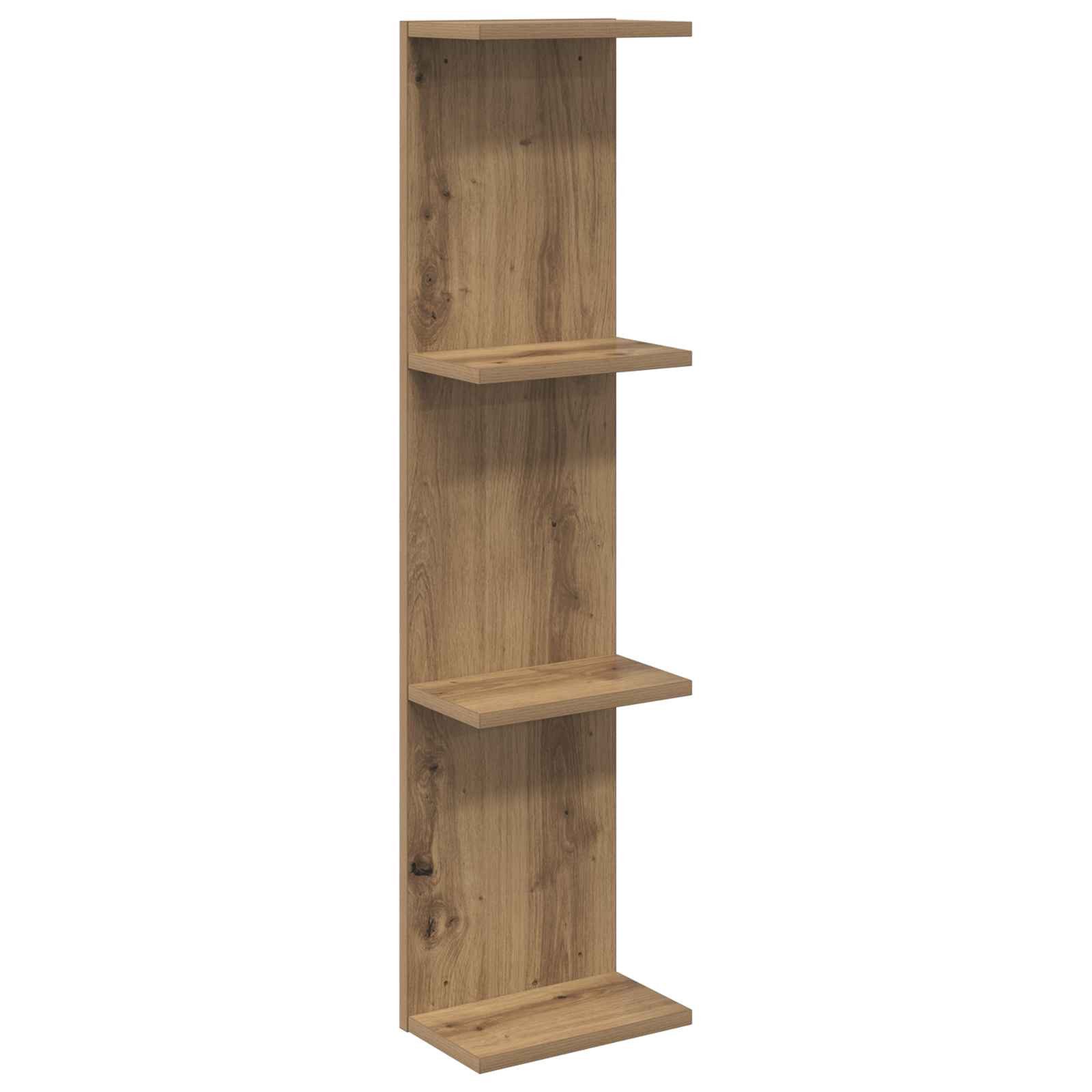 vidaXL Regal Wandregal Artisan-Eiche 22 x 15 x 100 cm Holzwerkstoff, 1-tlg.