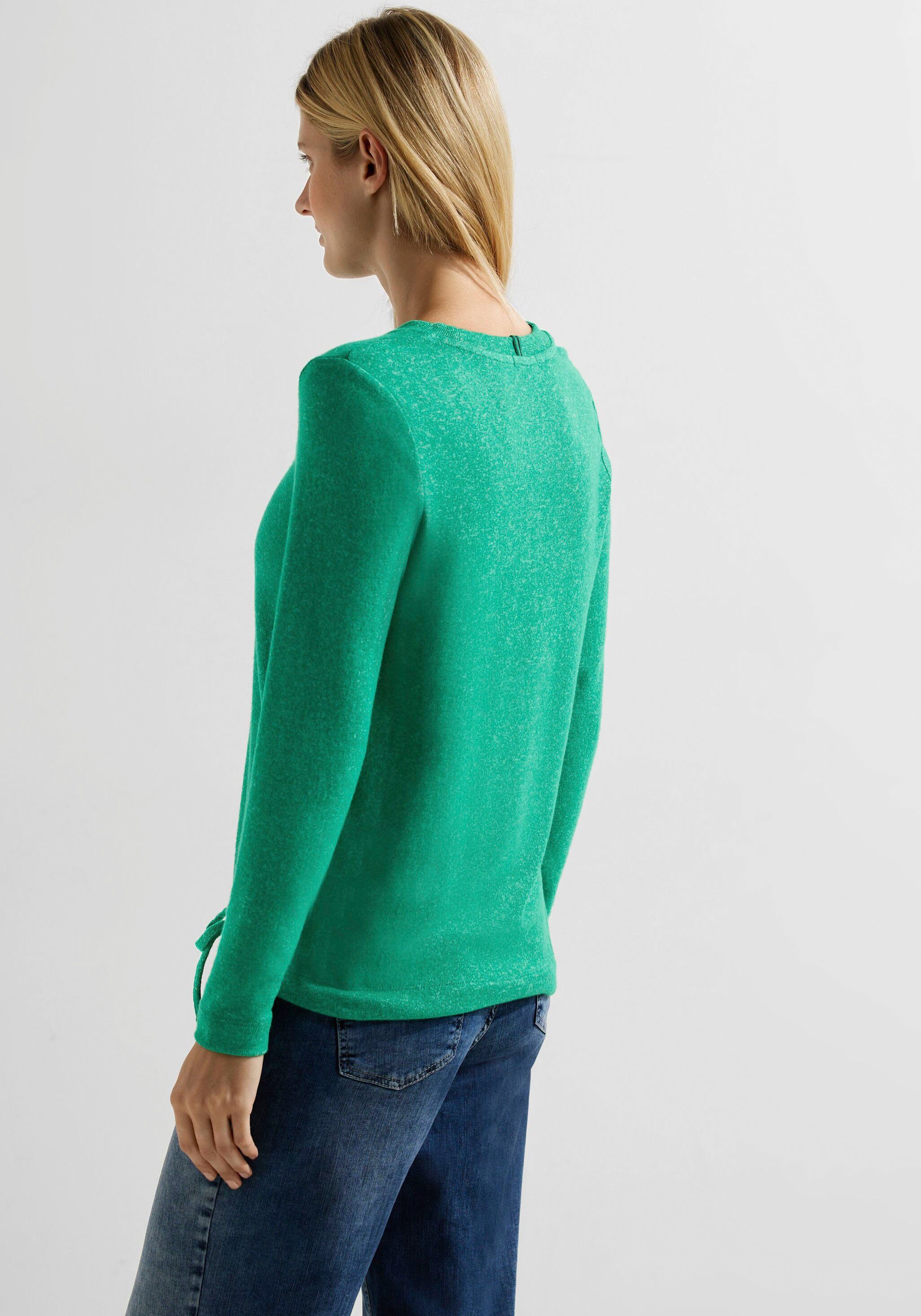 Saum Sweater im easy green Tunnelzugband Cecil mit