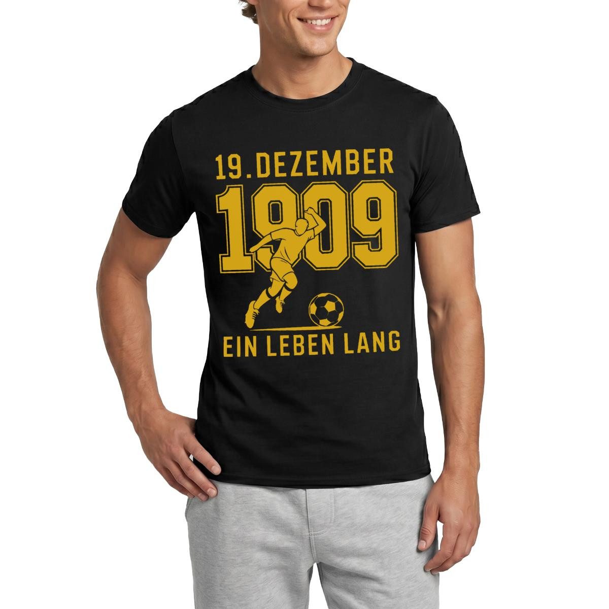 Spreadshirt T-Shirt Dortmund Gründung 1909 Ein Leben Lang Männer T-Shirt (1-tlg)