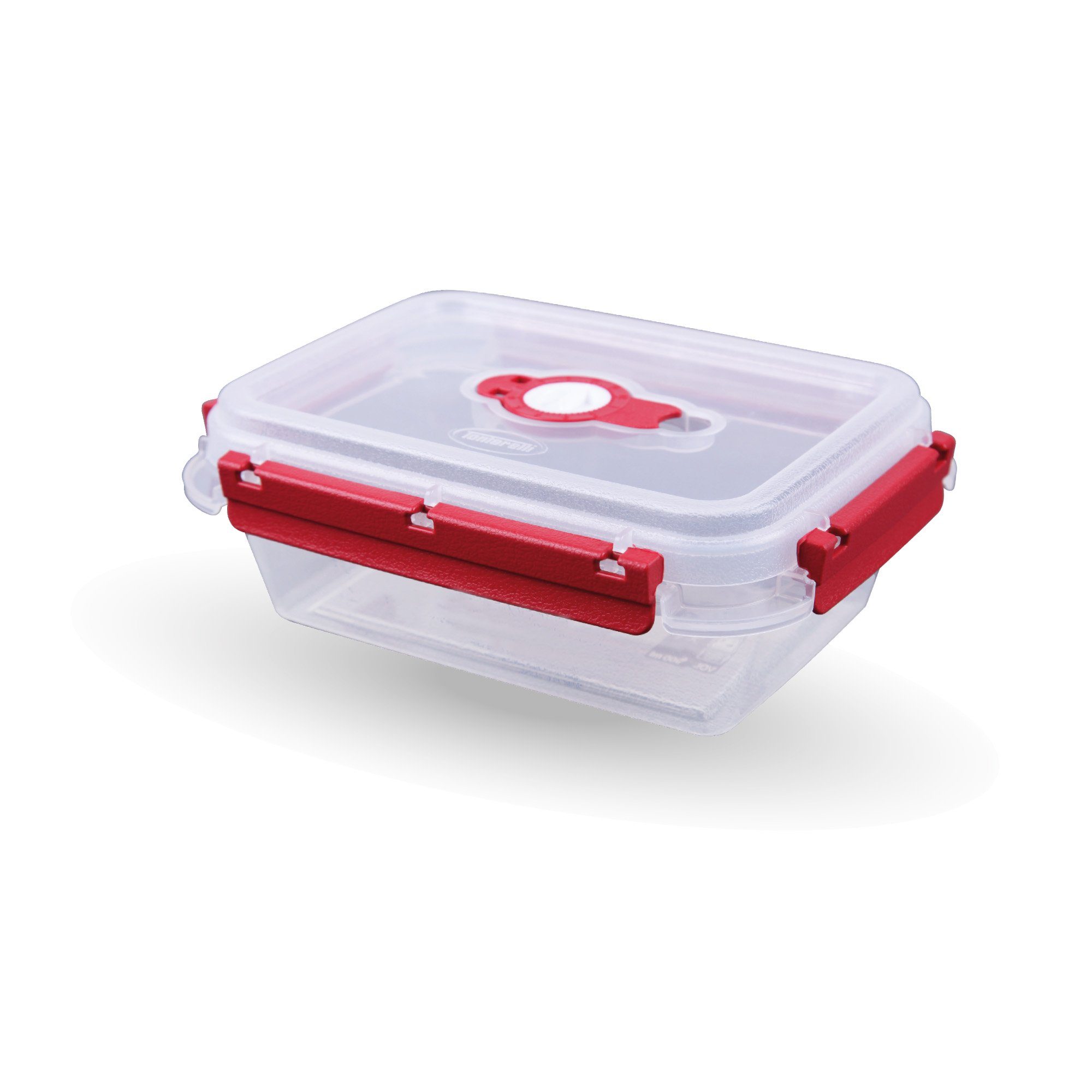 Tontarelli Frischhaltedose Lunchbox 0,9 L, Kunststoff, (1-tlg), Vorratsdose für Lebensmittel - Aufbewahrungsbox luftdicht - Meal Prep Rot