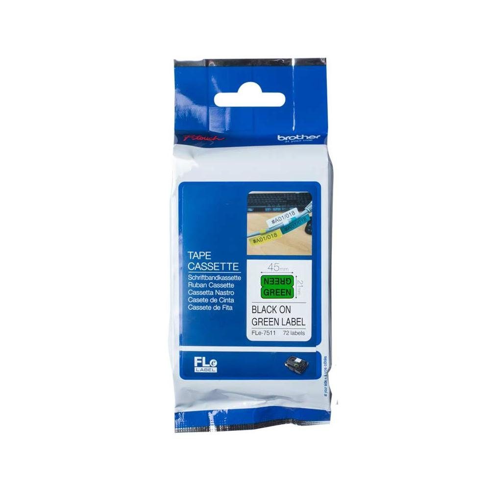 Beschriftungsband FLe-7511 P-touch Schriftbandkassette schwarz