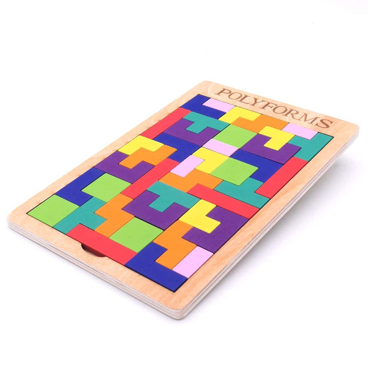 Bartl Spiel POLYFORMS - vielseitiges Legepuzzle, Knobelspiel, Holzspiel