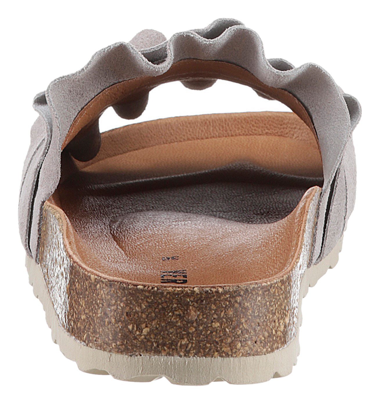 VERBENAS Rocio Roda Pantolette Sommerschuh, Flat mit geschwungenen Laschens günstig online kaufen