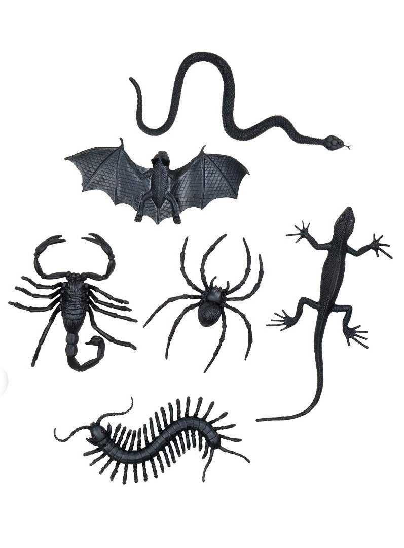 Boland Dekofigur Gruseltiere - Horror Halloween Deko, Alles, was so kreucht und fleucht