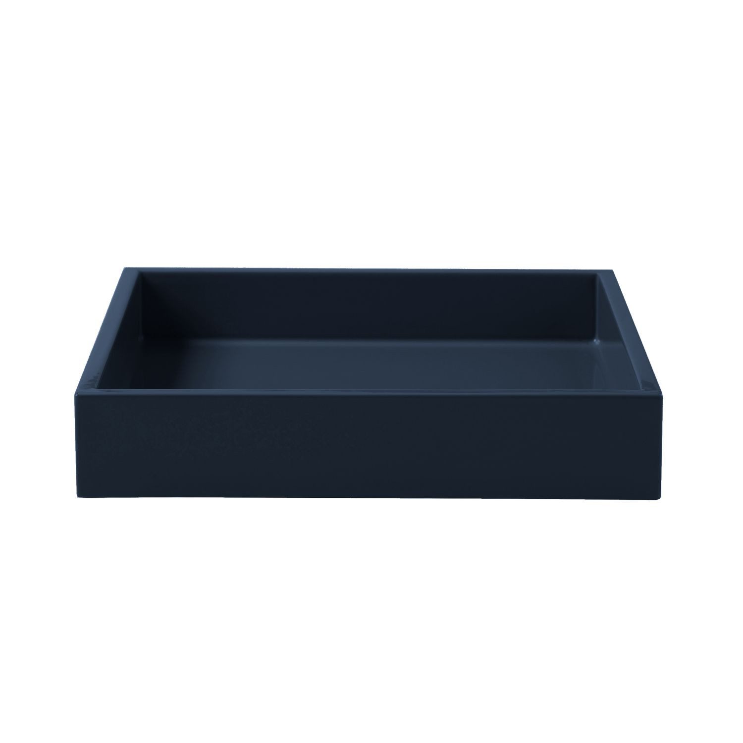 Mojoo Tablett Lux Lacktablett Midnight Blue 19 cm, lackiertes MDF-Holz